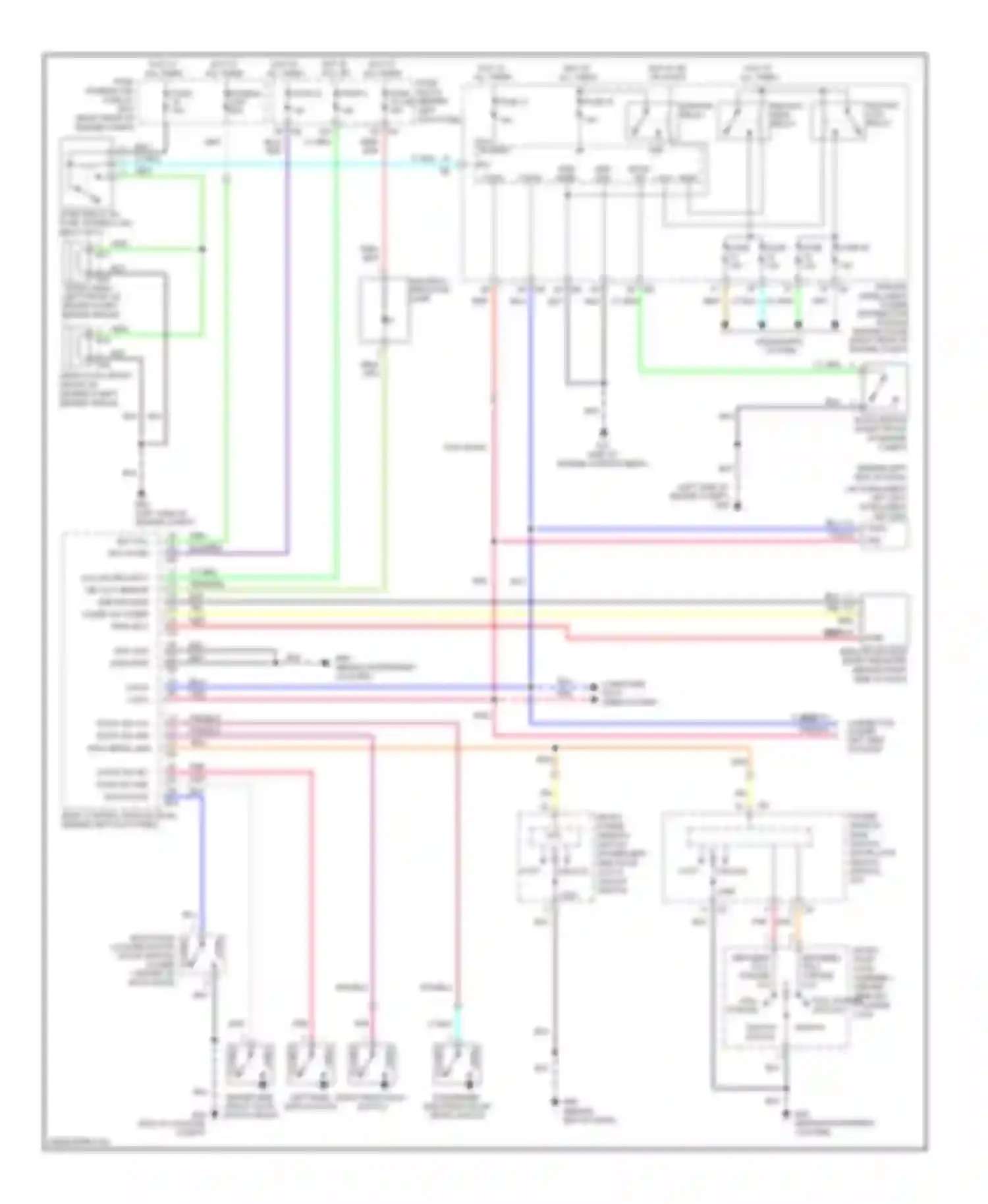 Wiring diagram red for Infiniti FX45 I facelift (2005-2009) (8 of 64)