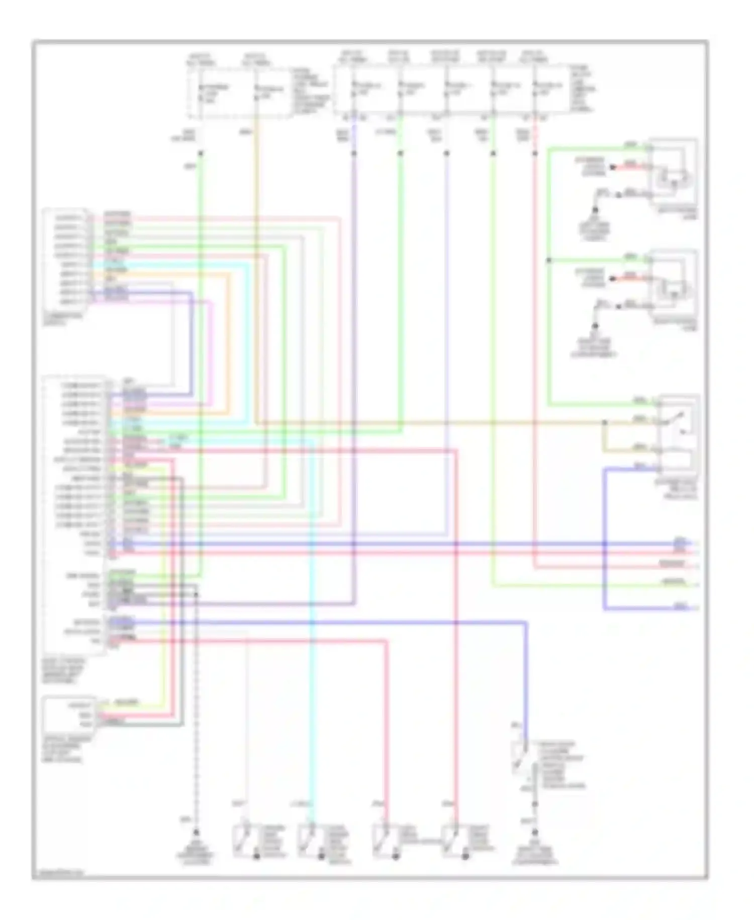 Wiring diagram red for Infiniti FX45 I facelift (2005-2009) (15 of 64)