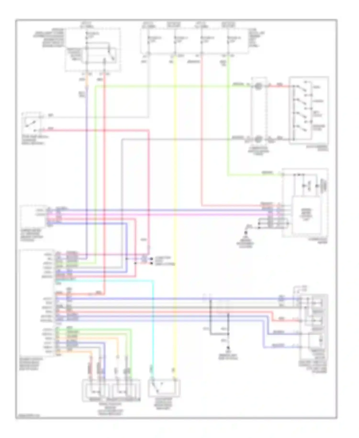 Wiring diagram red/wht for Infiniti FX45 I facelift (2005-2009) (5 of 36)