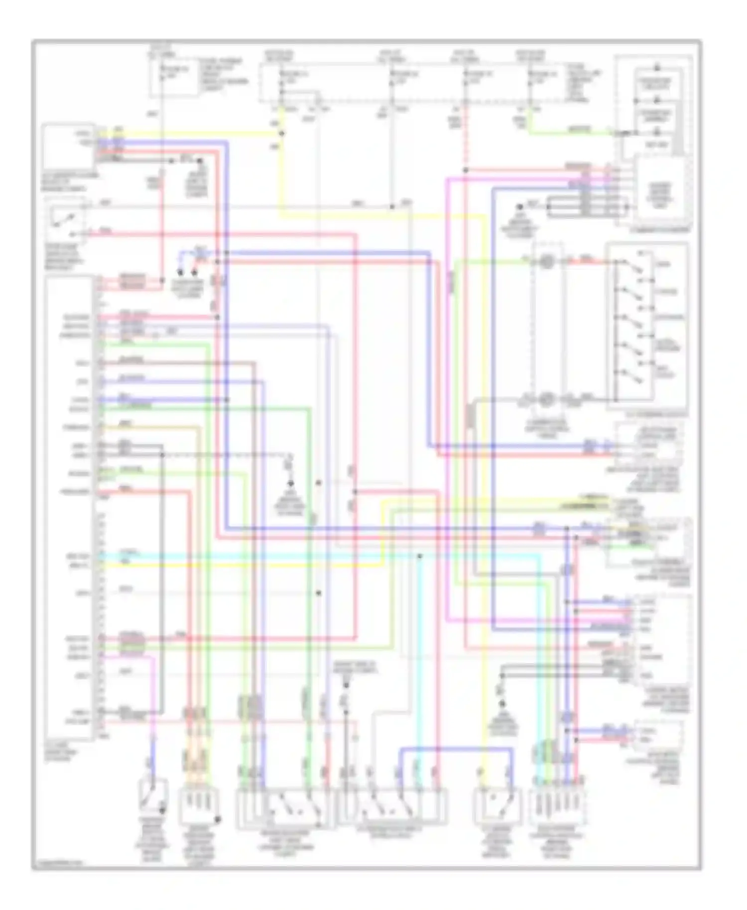 Wiring diagram set/ coast for Infiniti FX45 I facelift (2005-2009) (2 of 2)