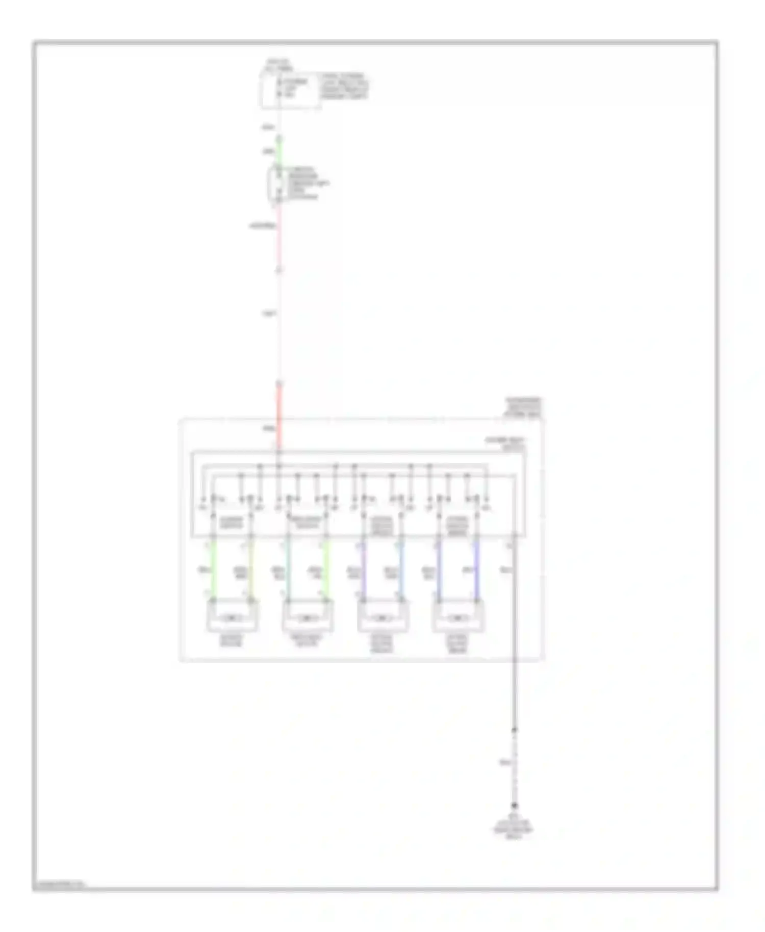 Wiring diagram sliding reclining switch switch for Infiniti FX45 I facelift (2005-2009) (1 of 1)