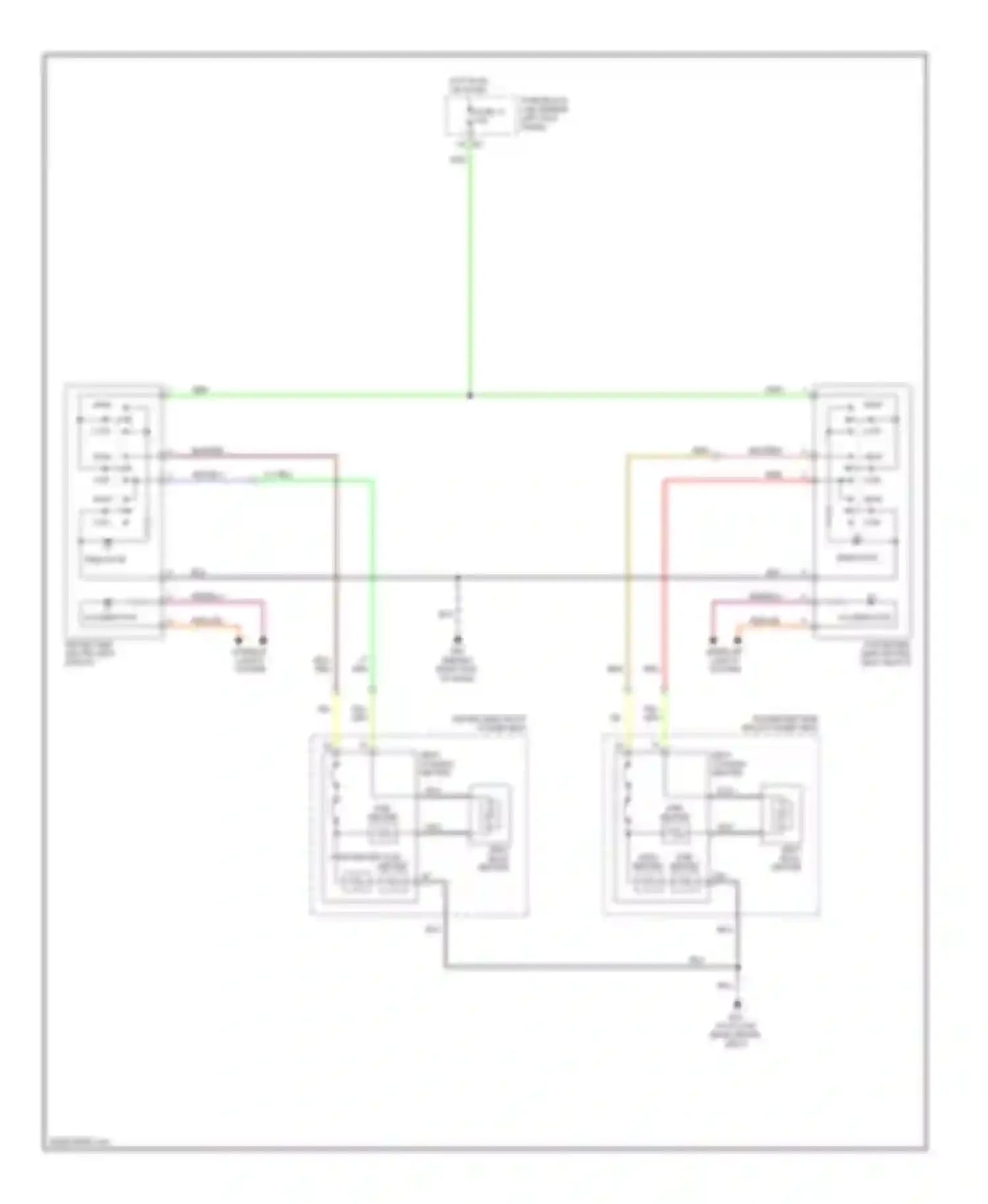 Wiring diagram sub heater for Infiniti FX45 I facelift (2005-2009) (1 of 1)