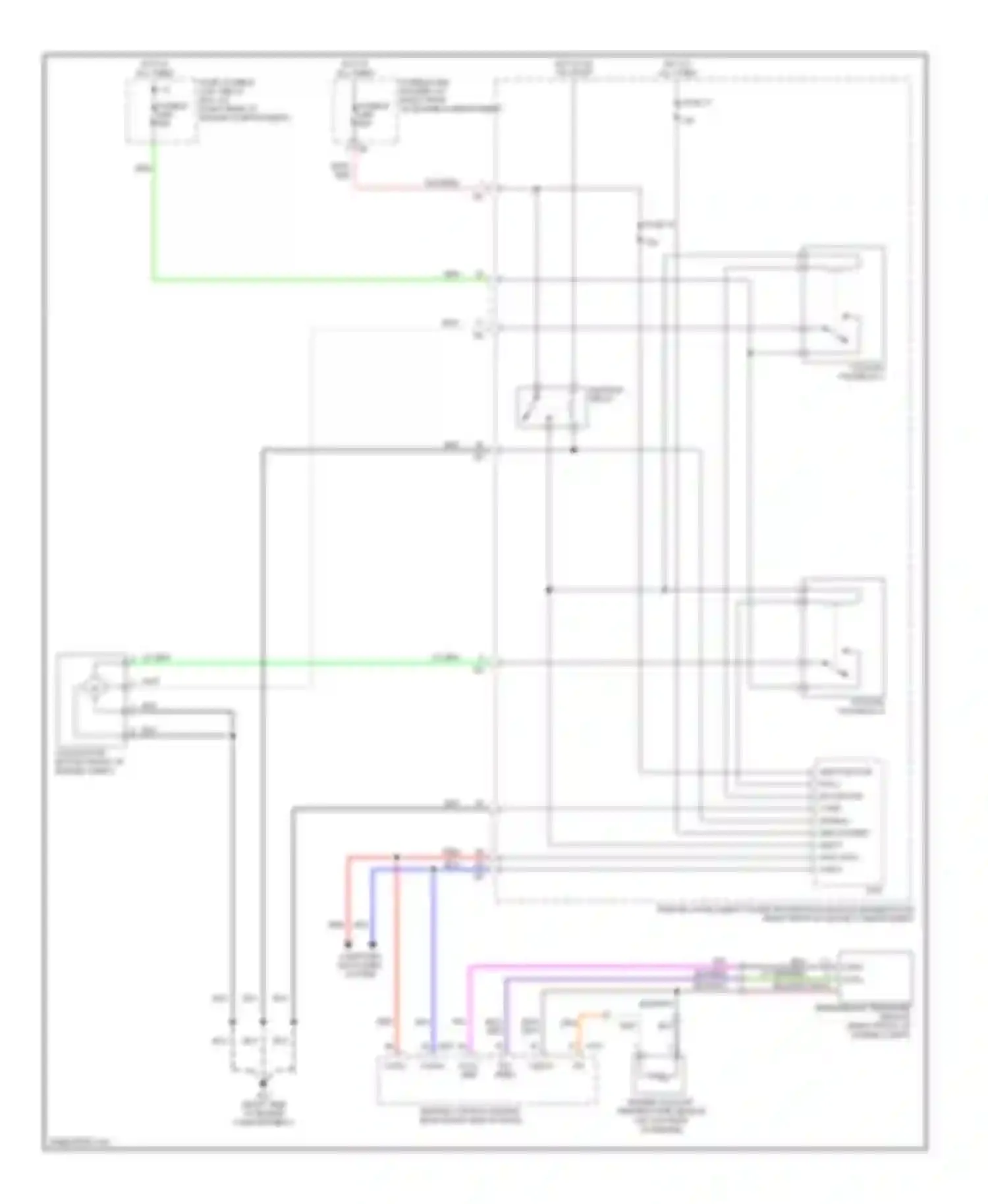 FX45 Infiniti I (2002-2006): Cooling fan circuit