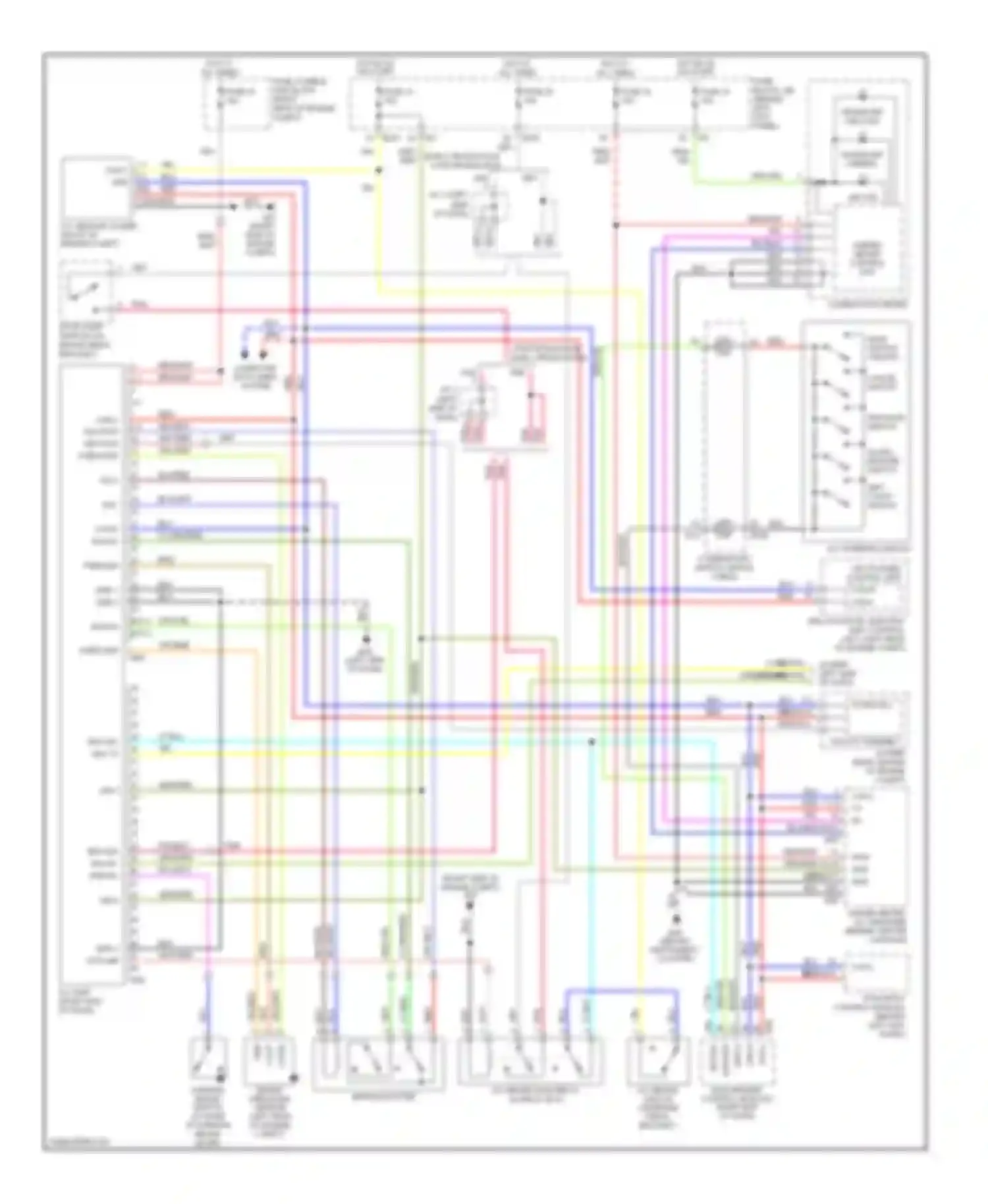 FX45 Infiniti I (2002-2006): Intelligent cruise control circuit