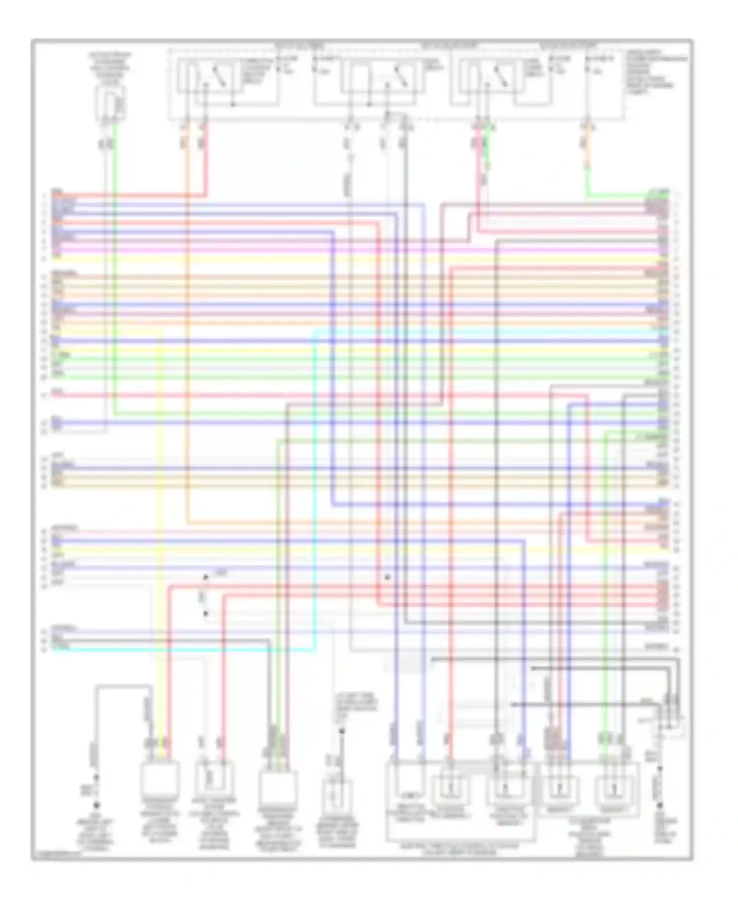 FX45 Infiniti I (2002-2006): Wiring diagram engine performance 4.5l, early production (2 of 4)