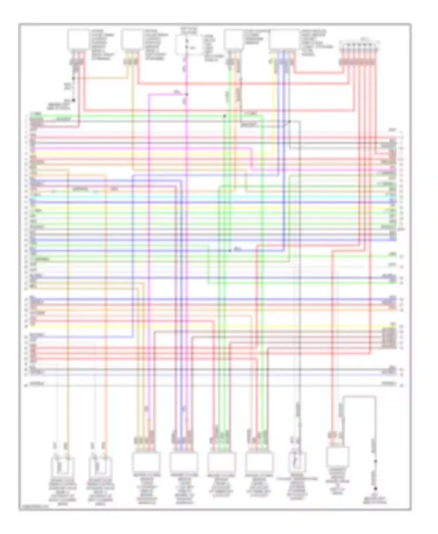 FX45 Infiniti I (2002-2006): Wiring diagram engine performance 4.5l, early production (3 of 4)