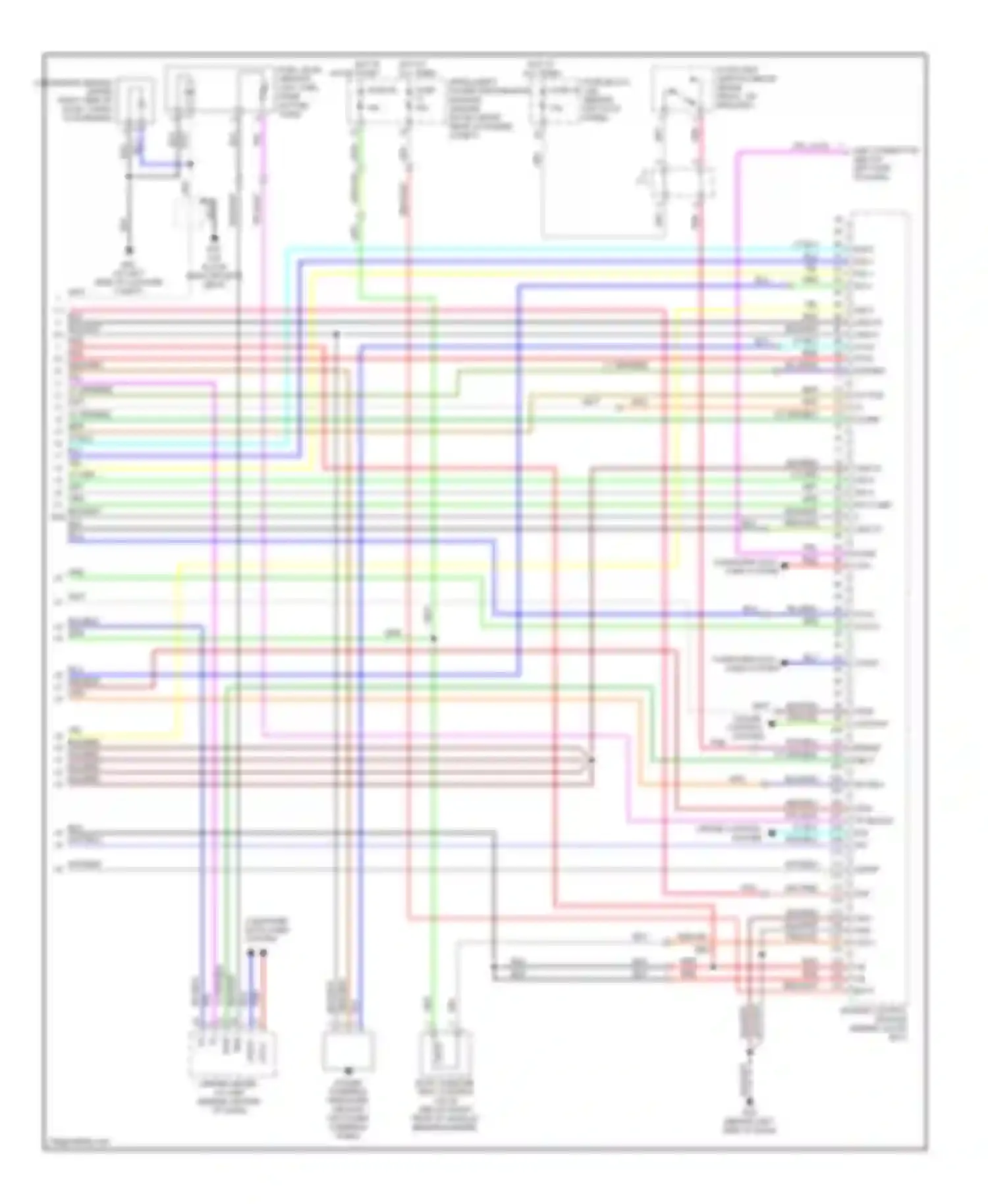 FX45 Infiniti I (2002-2006): Wiring diagram engine performance 4.5l, early production (4 of 4)
