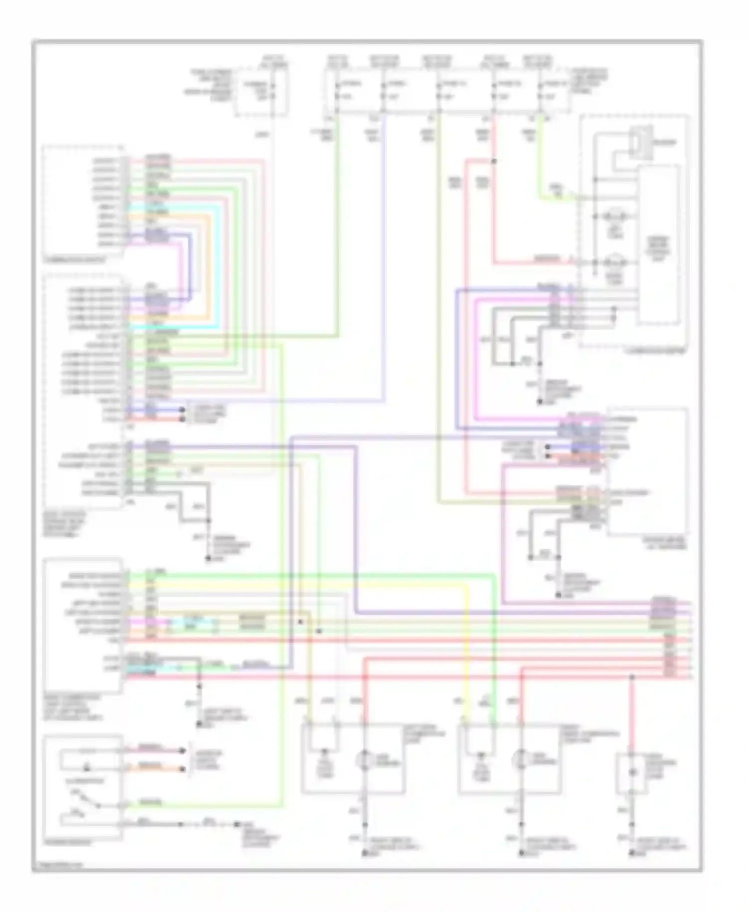 FX45 Infiniti I (2002-2006): Exterior lamps circuit, early production (1 of 2)