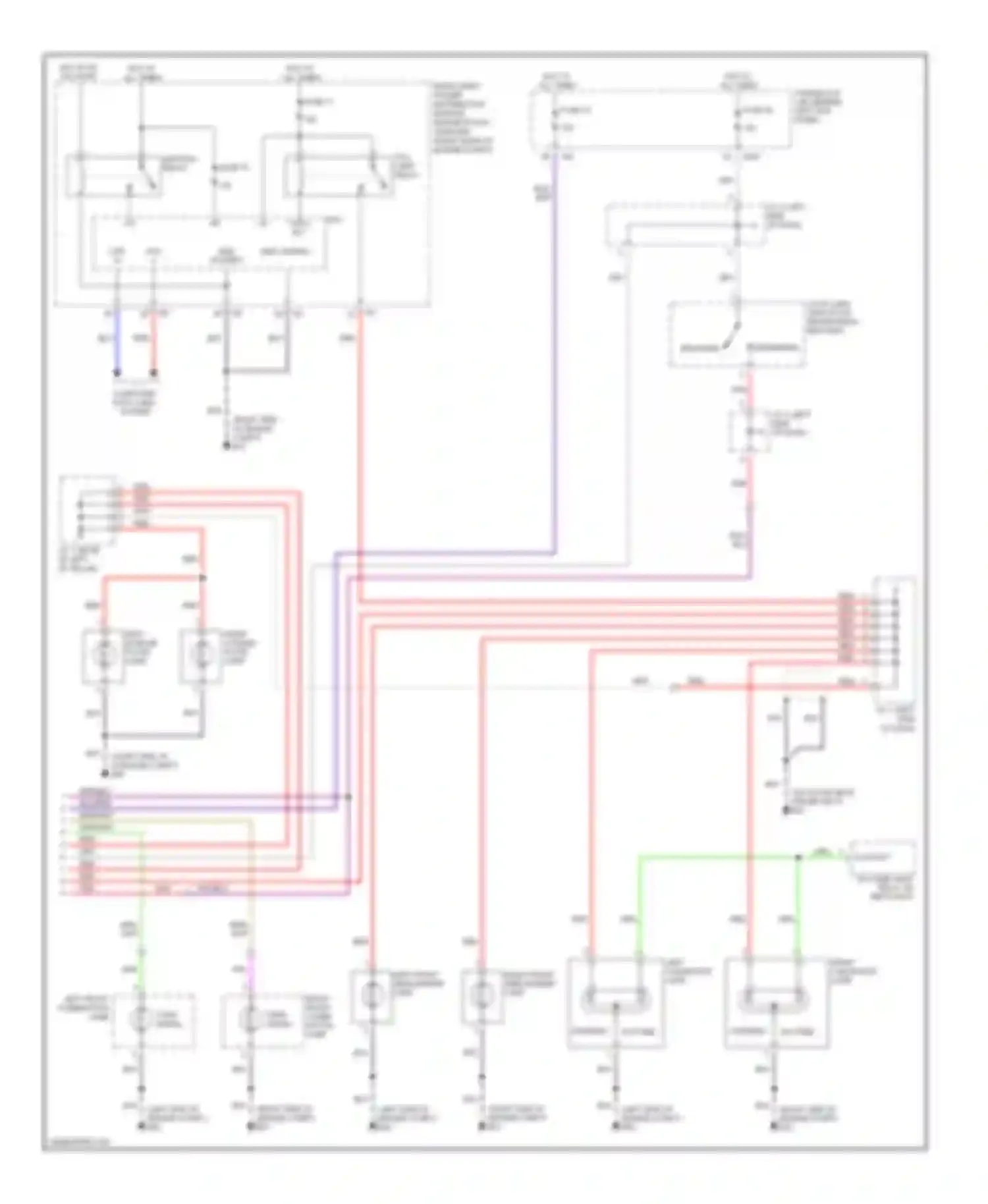 FX45 Infiniti I (2002-2006): Exterior lamps circuit, early production (2 of 2)