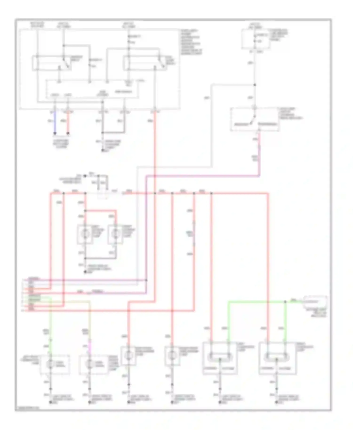 FX45 Infiniti I (2002-2006): Exterior lamps circuit, late production (2 of 2)