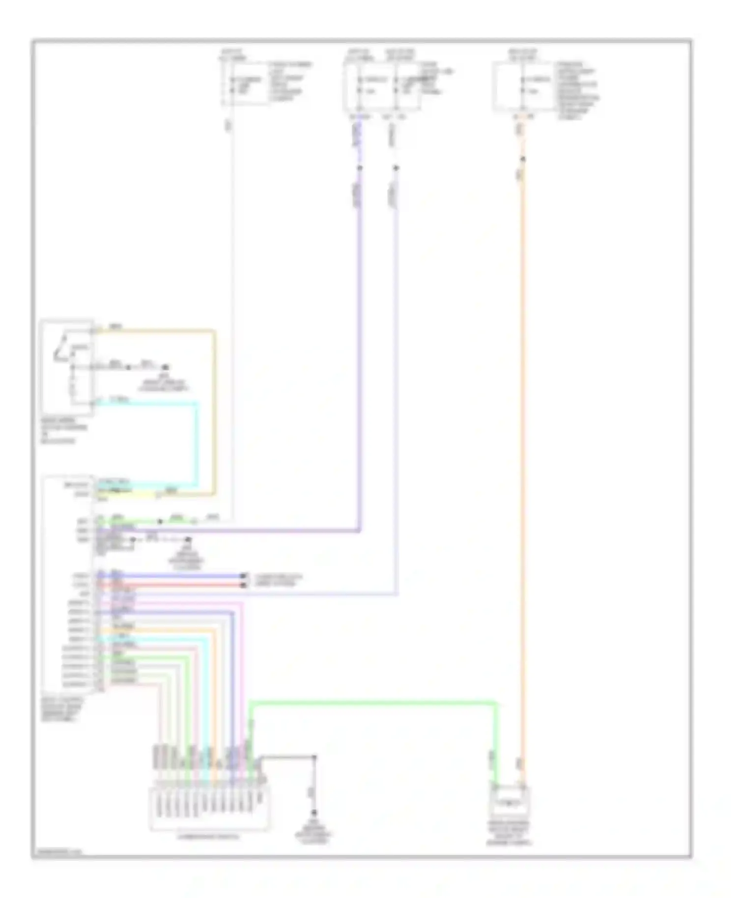 FX45 Infiniti I (2002-2006): Rear washer/wiper circuit