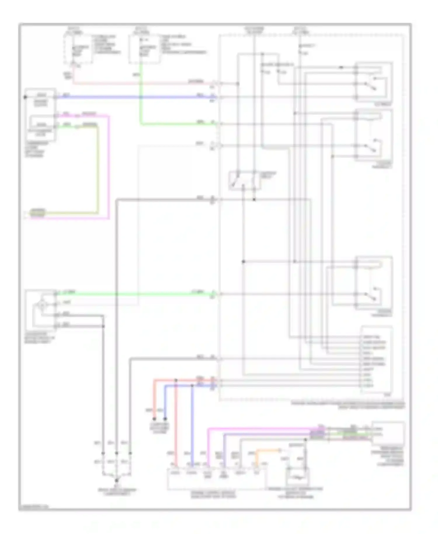 Wiring diagram a/c relay for Infiniti FX45 I (2002-2006) (1 of 2)