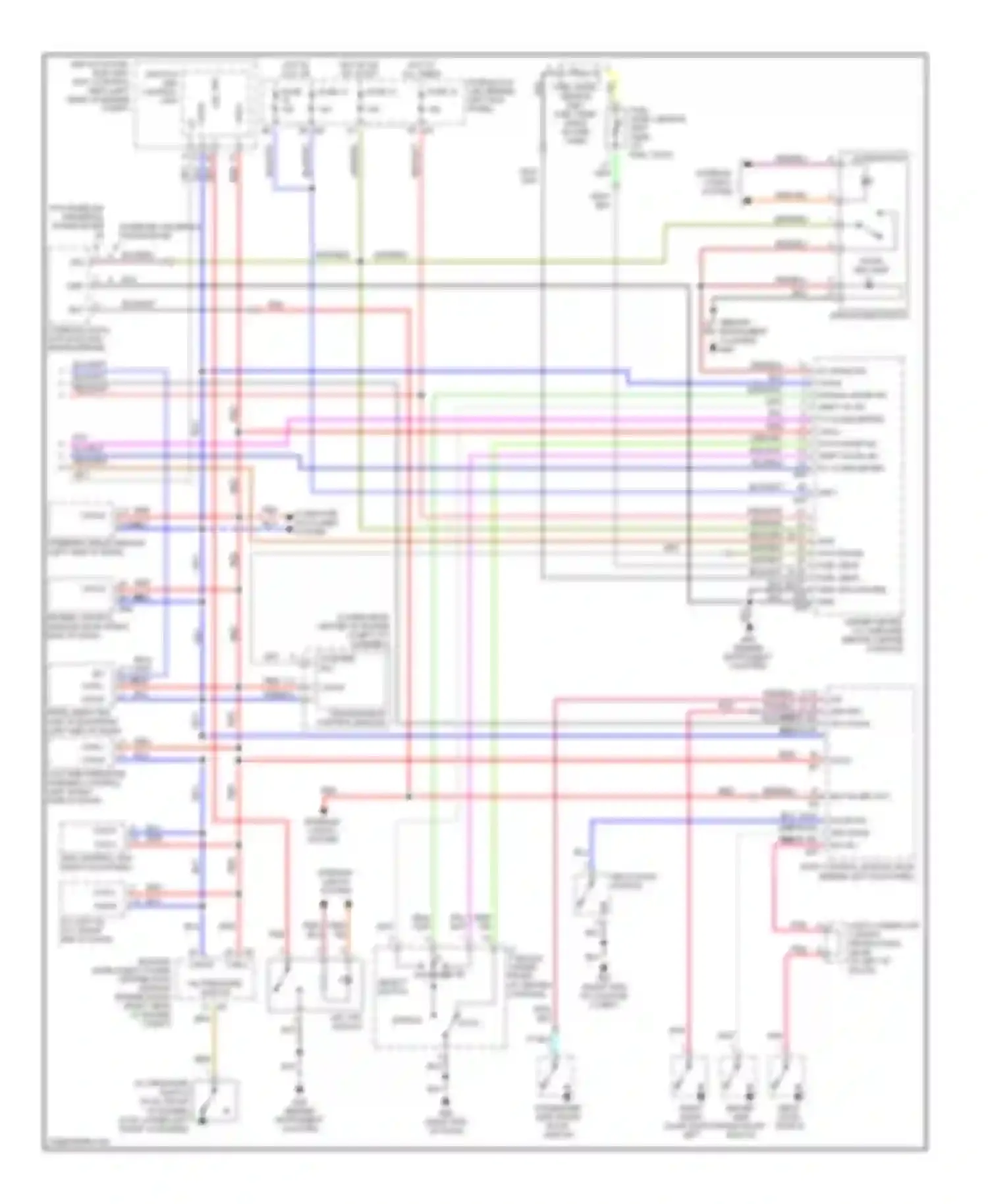 Wiring diagram dn up position select switch for Infiniti FX45 I (2002-2006) (1 of 1)