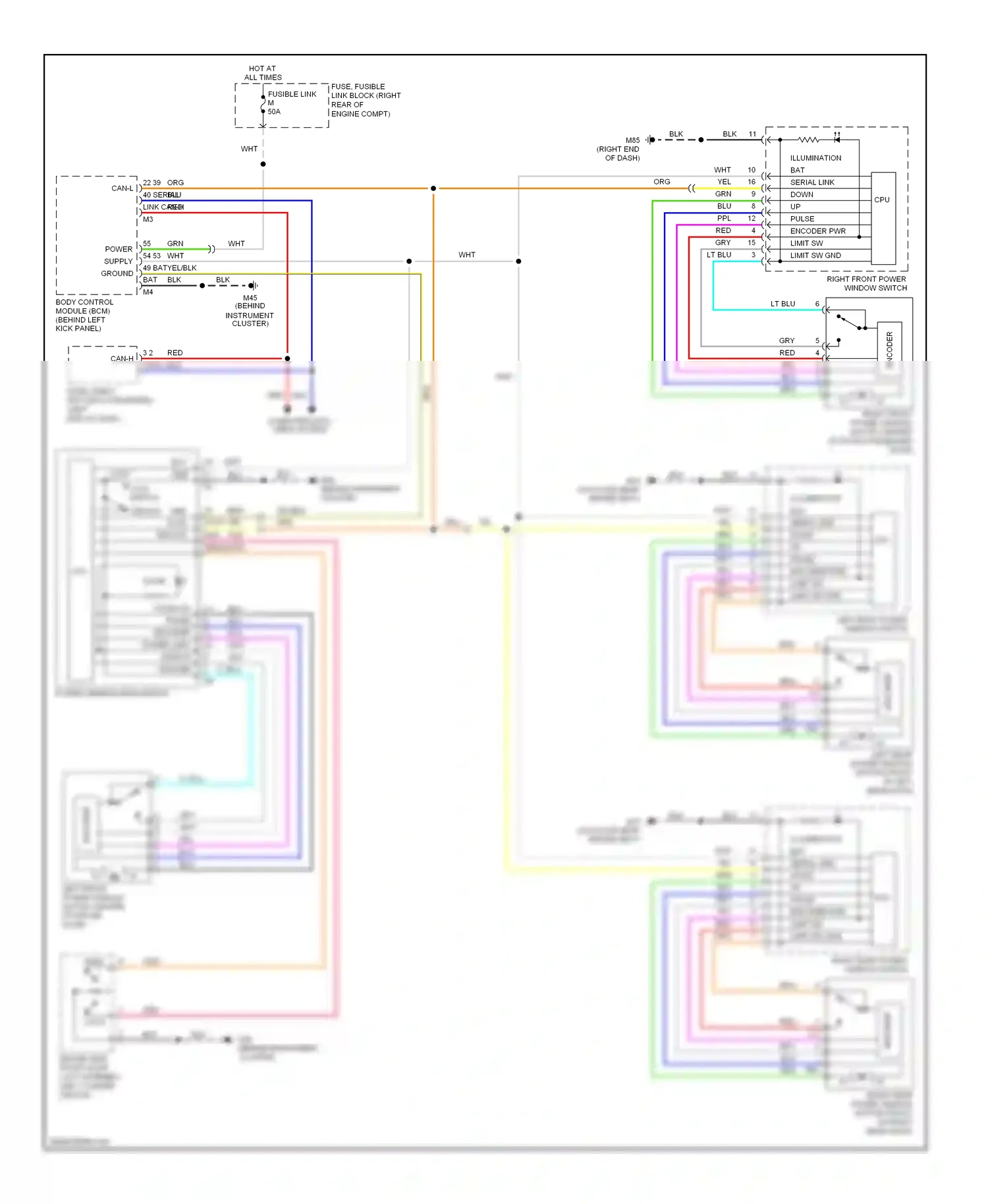 Infiniti FX45 I (2002-2006) encoder wiring diagram  (2 of 2)