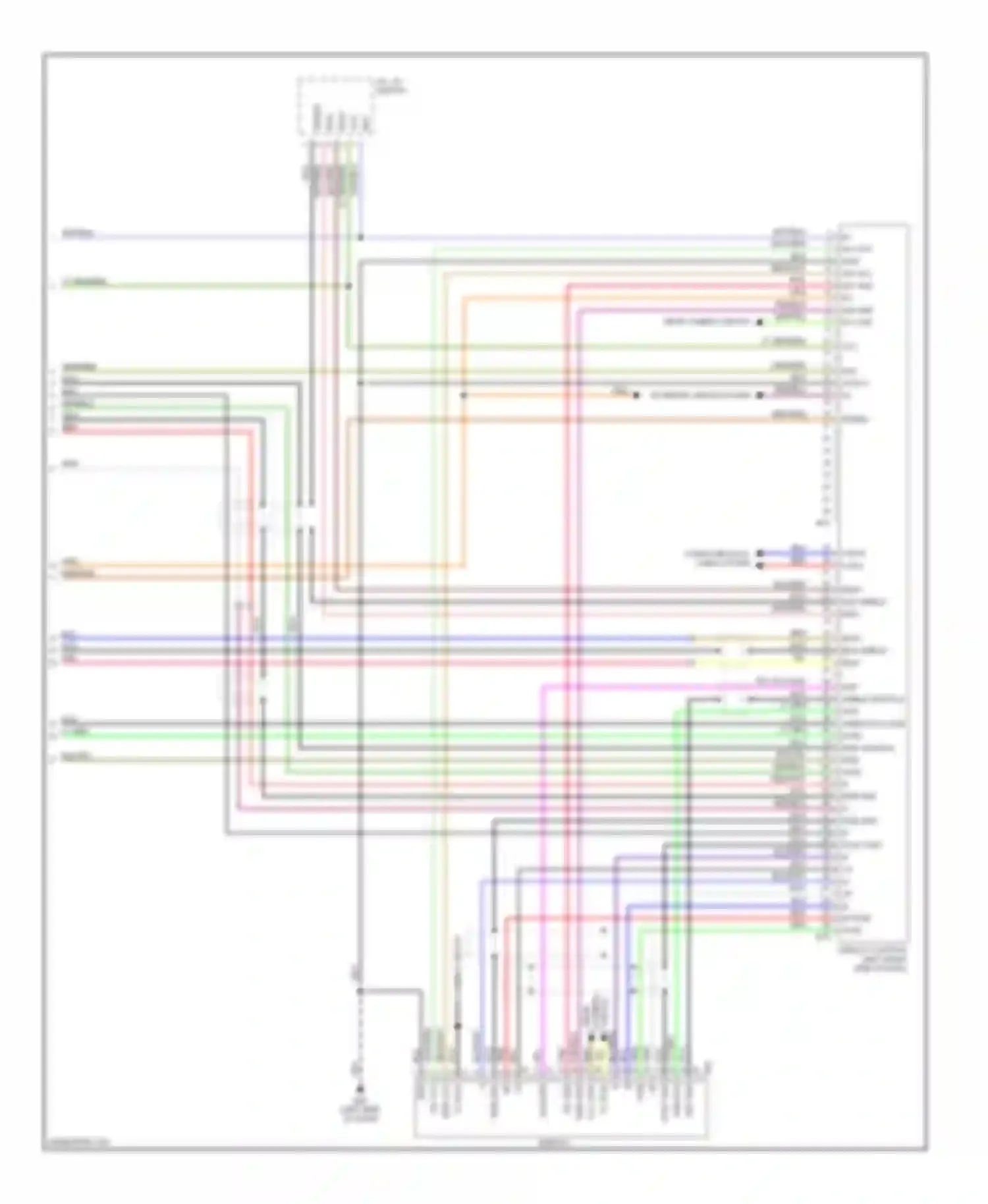 Wiring diagram rear camera circuit for Infiniti FX45 I (2002-2006) (2 of 2)