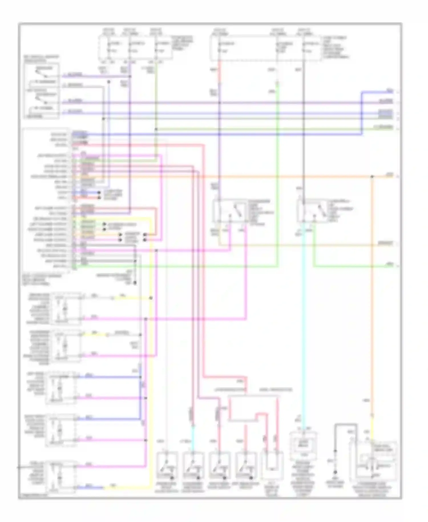 Wiring diagram right rear door switch left rear door switch for Infiniti FX45 I (2002-2006) (1 of 1)