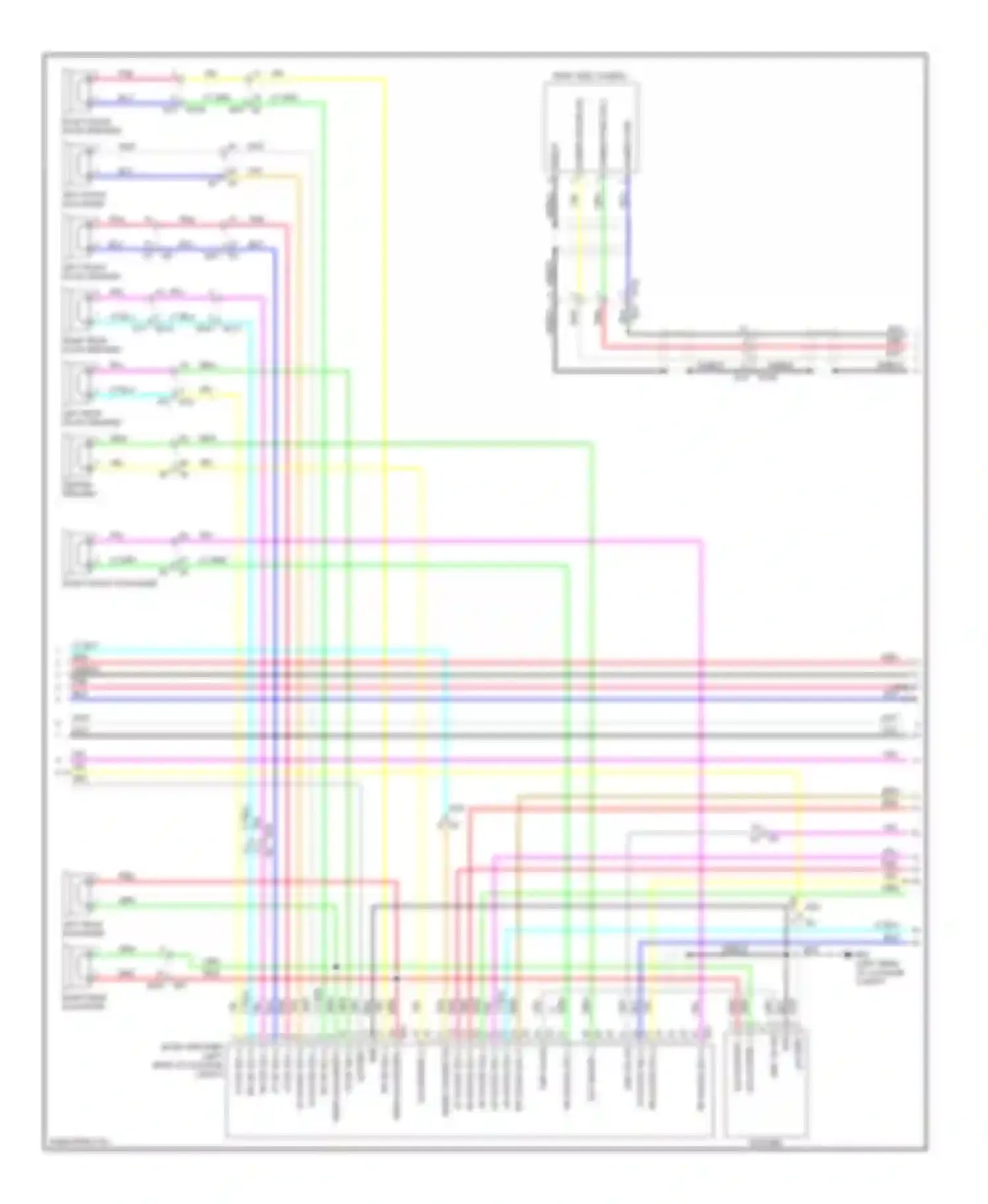 Wiring diagram mode change sig for Infiniti FX50 II facelift (2011-2013) (3 of 6)