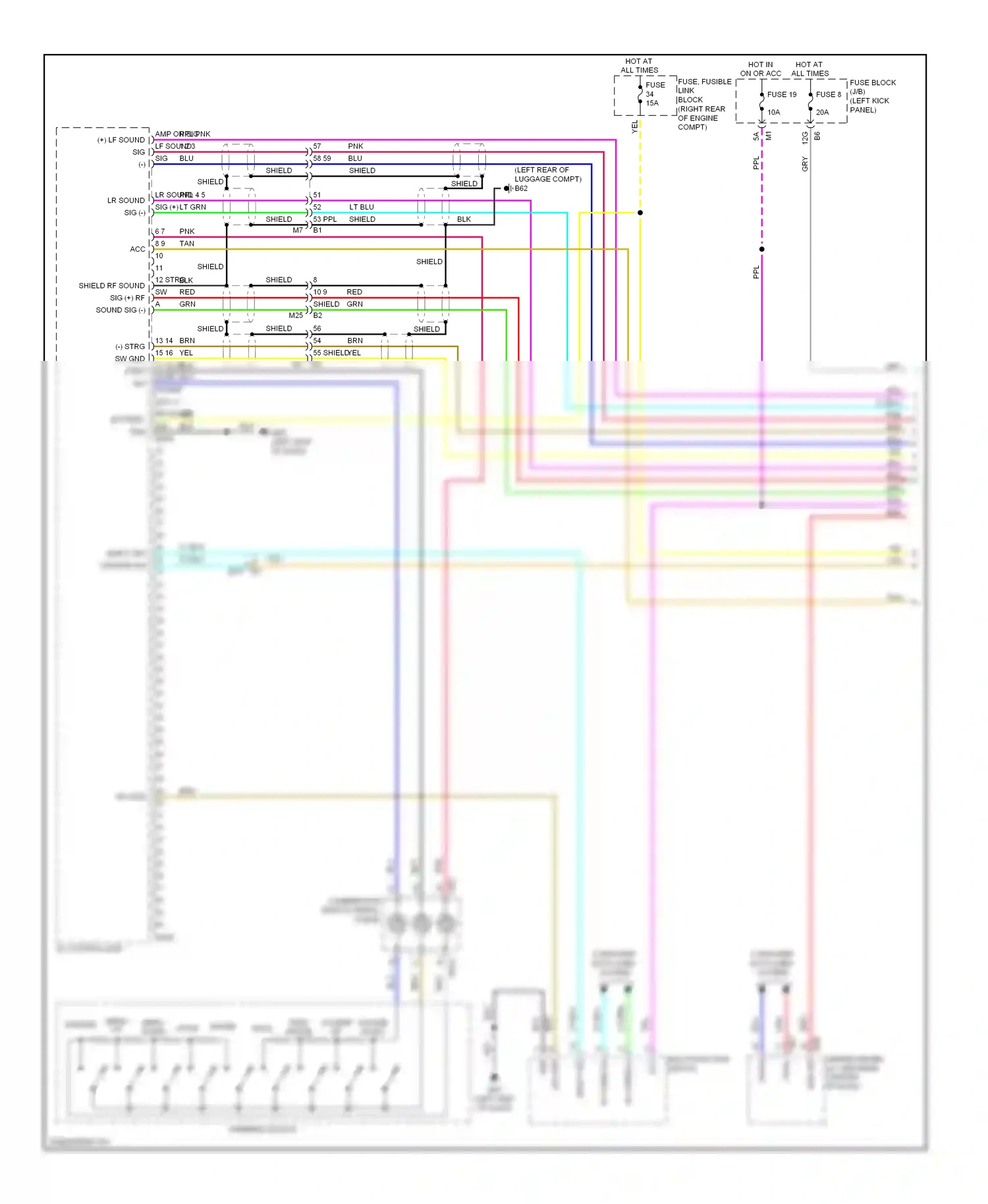 Infiniti FX50 II facelift (2011-2013) source wiring diagram  (2 of 4)
