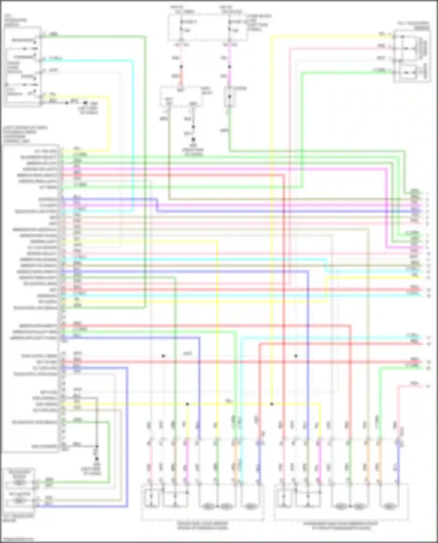 FX50 Infiniti II facelift (2011-2013): Memory systems circuit (1 of 3)