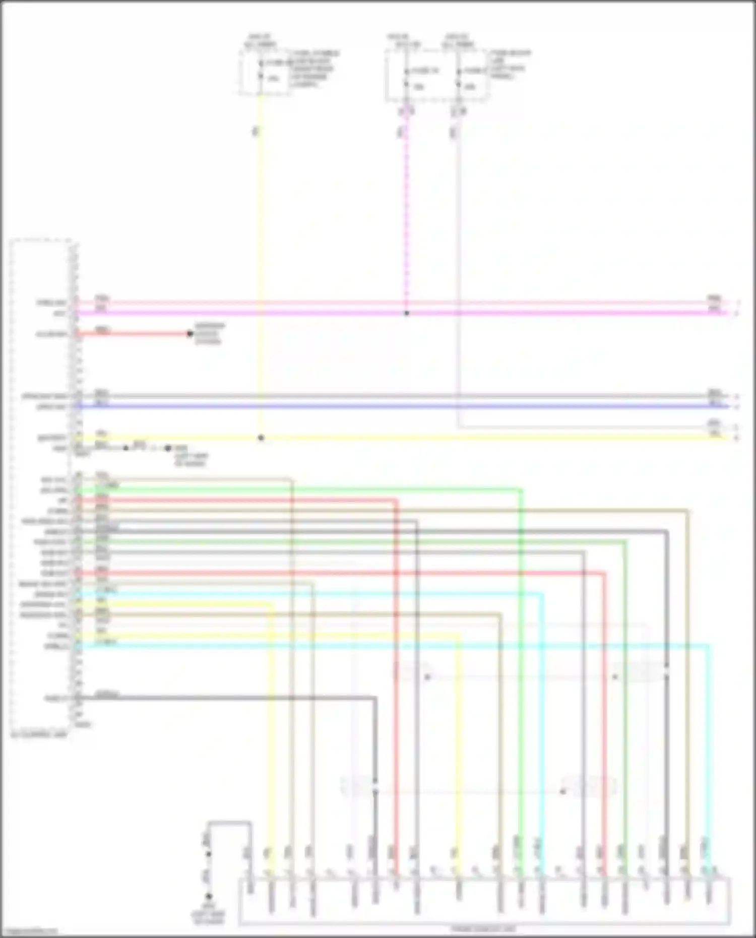 FX50 Infiniti II facelift (2011-2013): Radio circuit, w/o navigation (1 of 4)