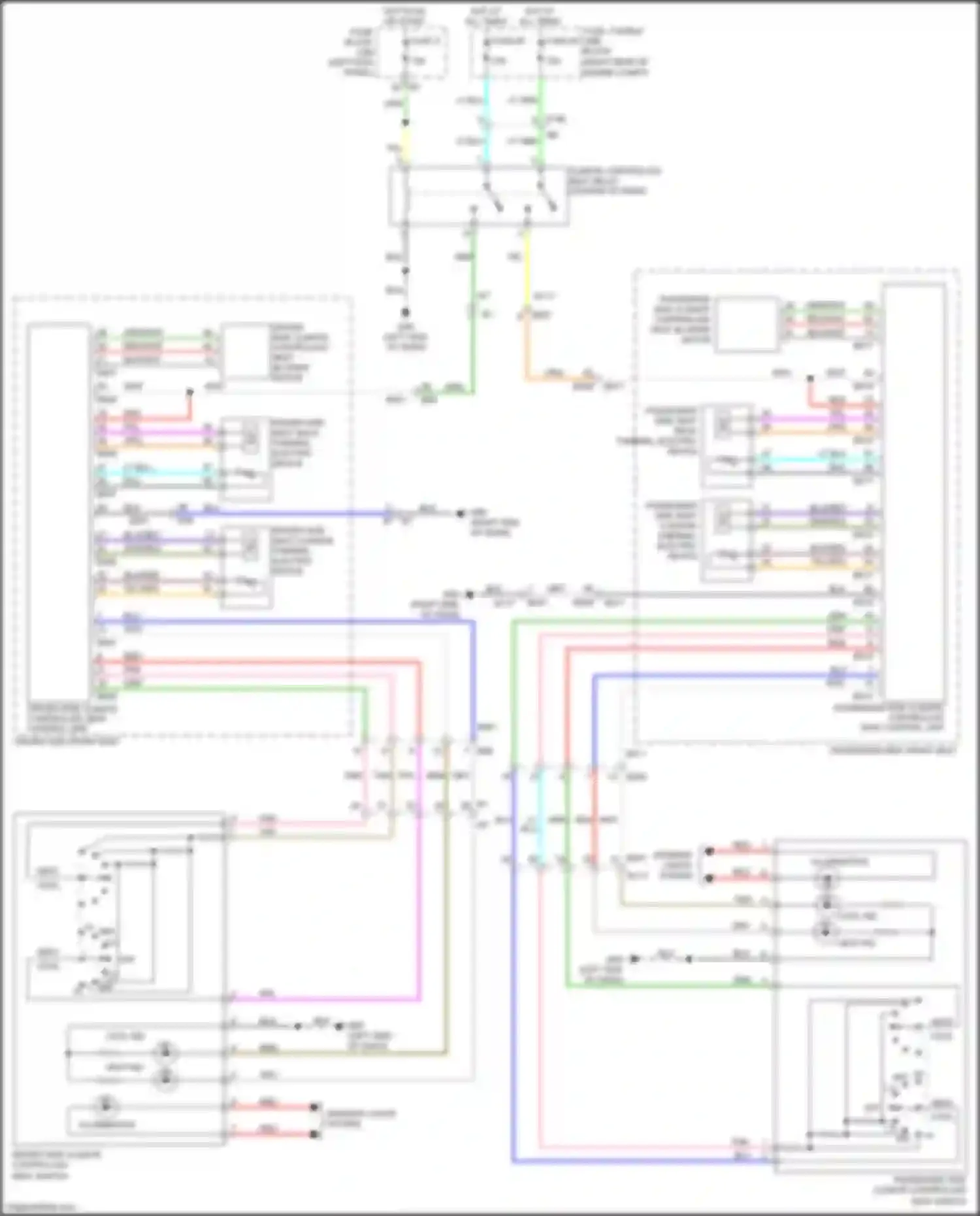 Wiring diagram blk/wht for Infiniti FX50 II facelift (2011-2013) (1 of 6)