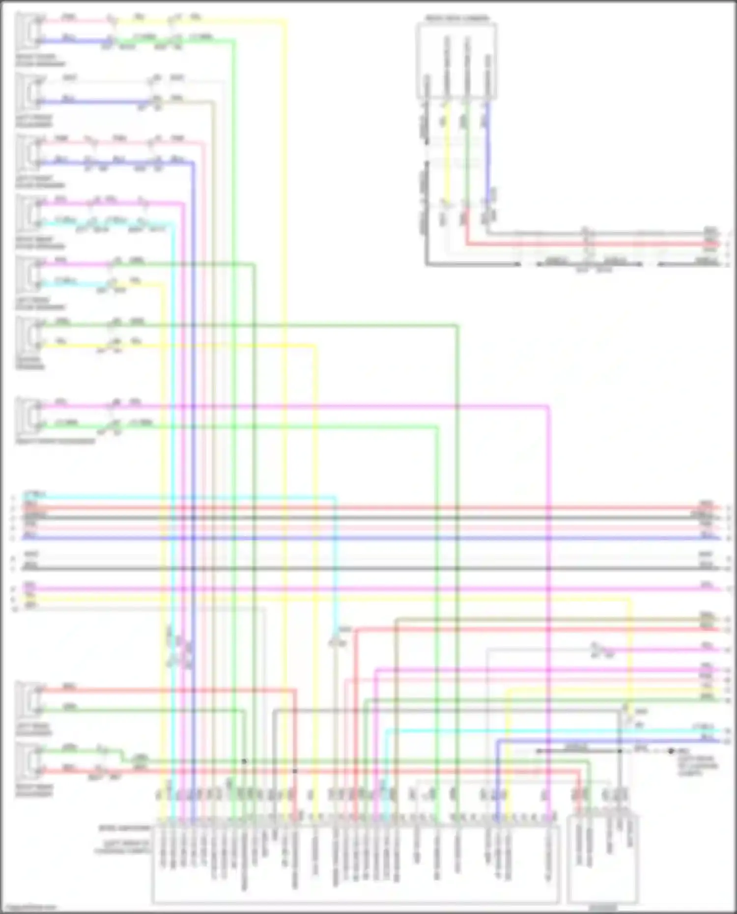 Wiring diagram camera image sig for Infiniti FX50 II facelift (2011-2013) (2 of 2)