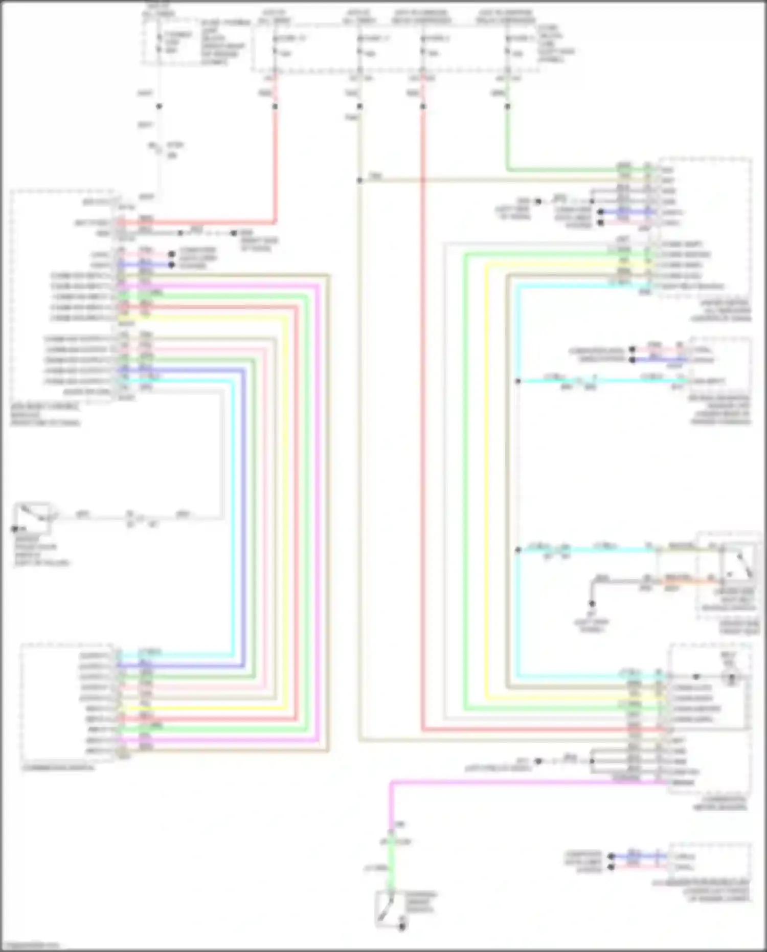 Wiring diagram combi sw output 4 for Infiniti FX50 II facelift (2011-2013) (1 of 3)