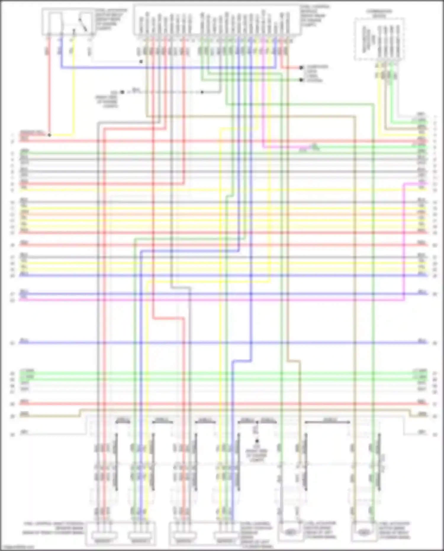 Wiring diagram combination meter for Infiniti FX50 II facelift (2011-2013) (18 of 18)
