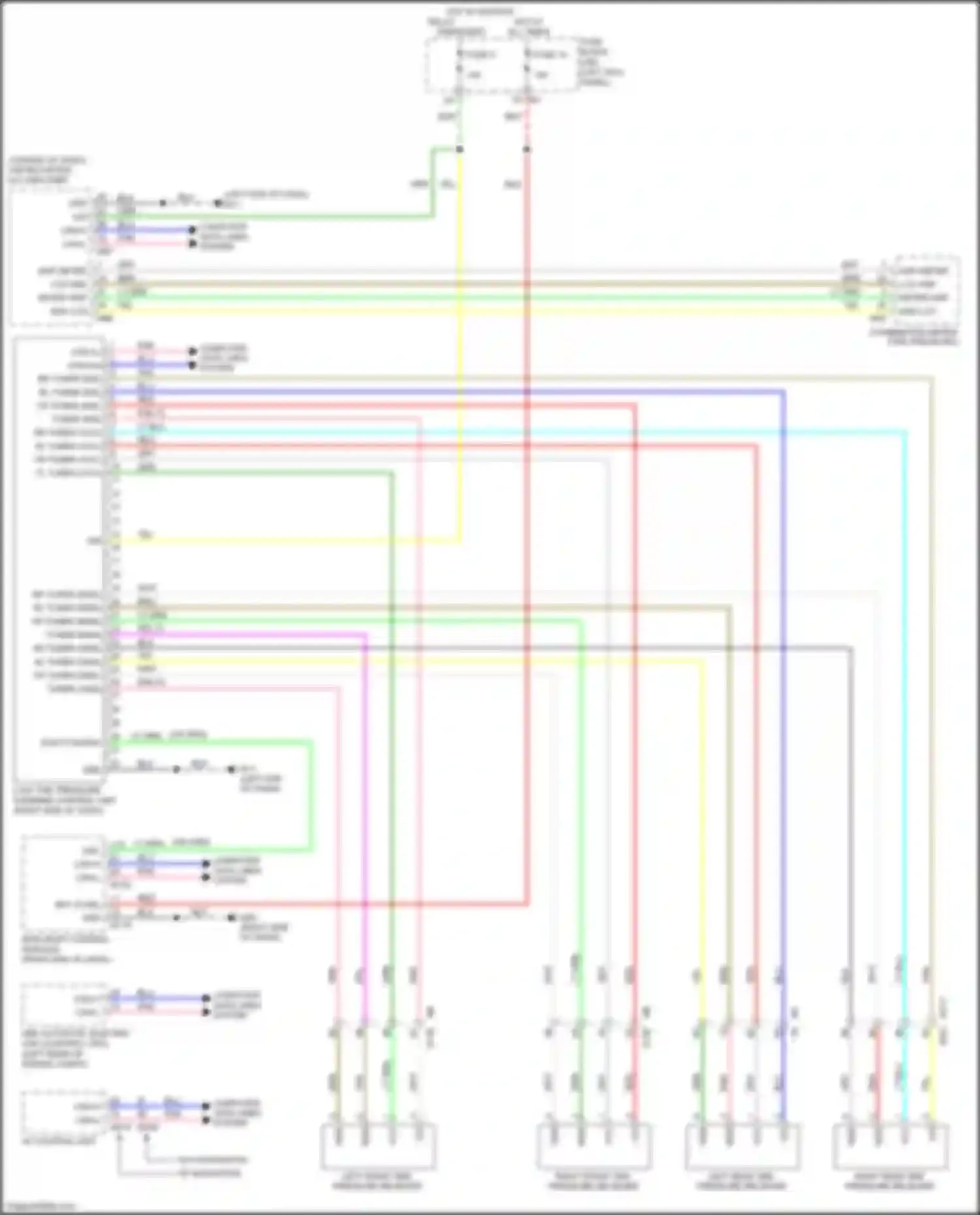 Wiring diagram computer data lines system pnk for Infiniti FX50 II facelift (2011-2013) (4 of 4)