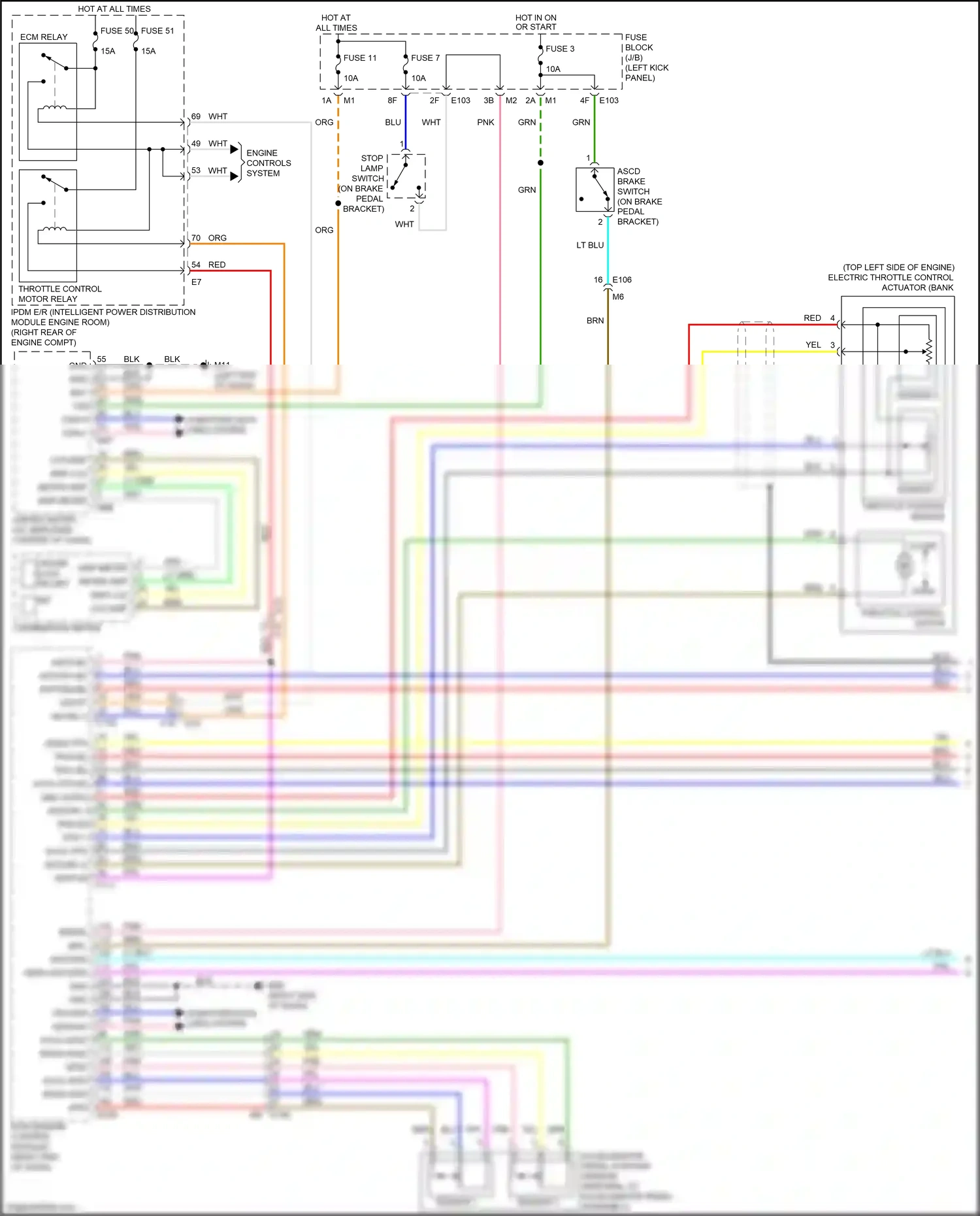 Infiniti FX50 II facelift (2011-2013) ecm (engine control module) wiring diagram  (5 of 7)