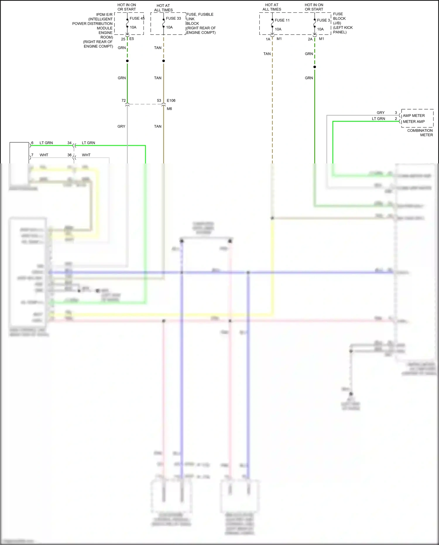 Infiniti FX50 II facelift (2011-2013) ecm (engine control module) wiring diagram  (1 of 7)