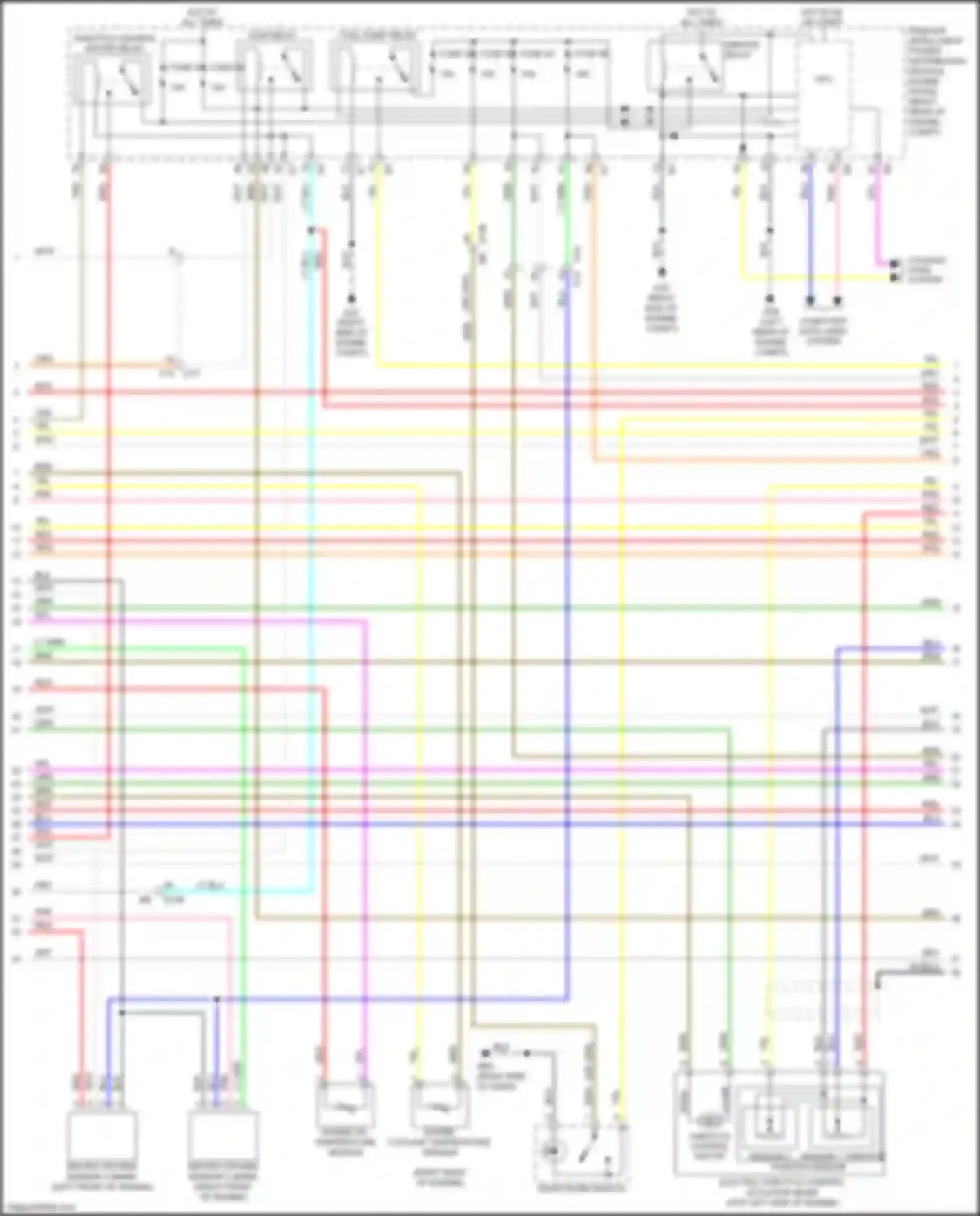 Wiring diagram ecm relay for Infiniti FX50 II facelift (2011-2013) (3 of 3)