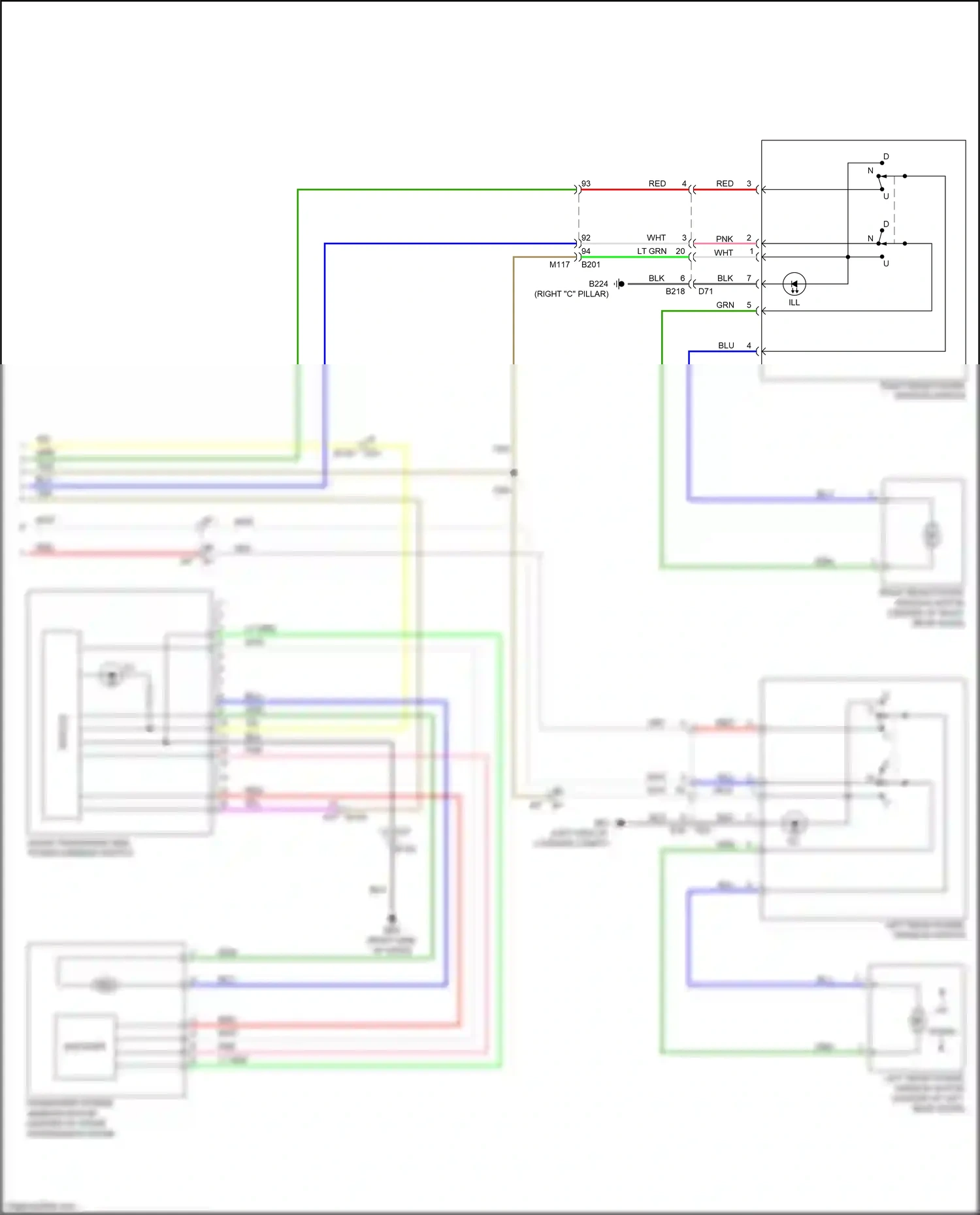 Infiniti FX50 II facelift (2011-2013) encoder wiring diagram  (3 of 3)