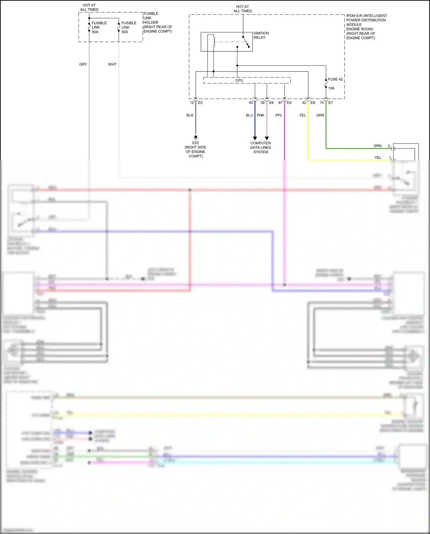 Infiniti FX50 II facelift (2011-2013) engine control module (ecm) wiring diagram  (2 of 4)