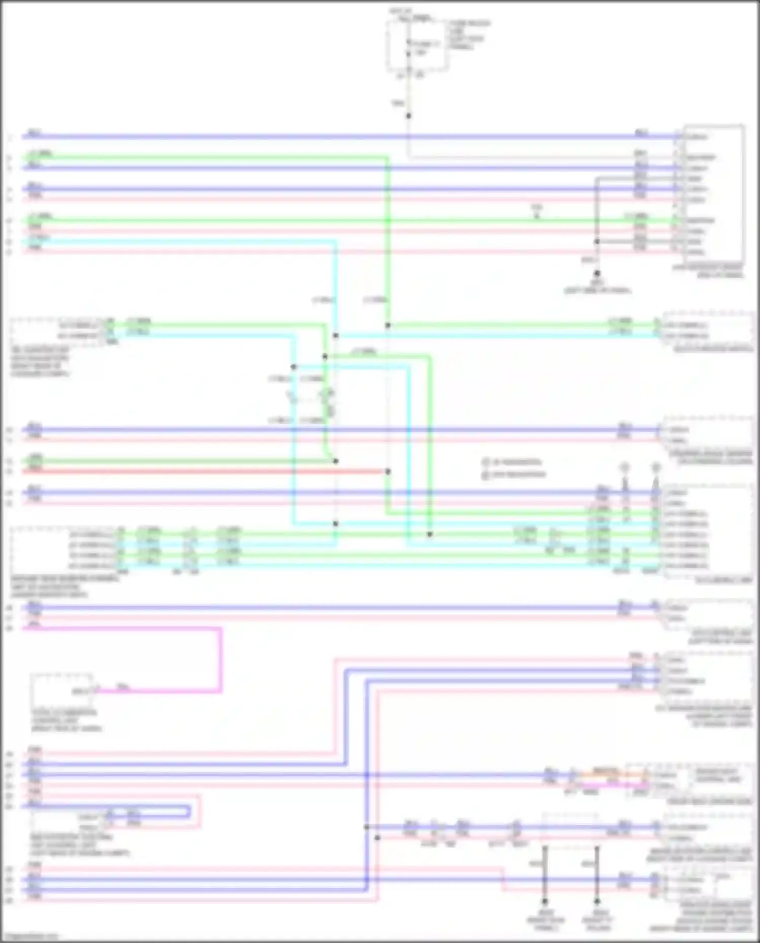 Wiring diagram fuse 11 for Infiniti FX50 II facelift (2011-2013) (4 of 22)