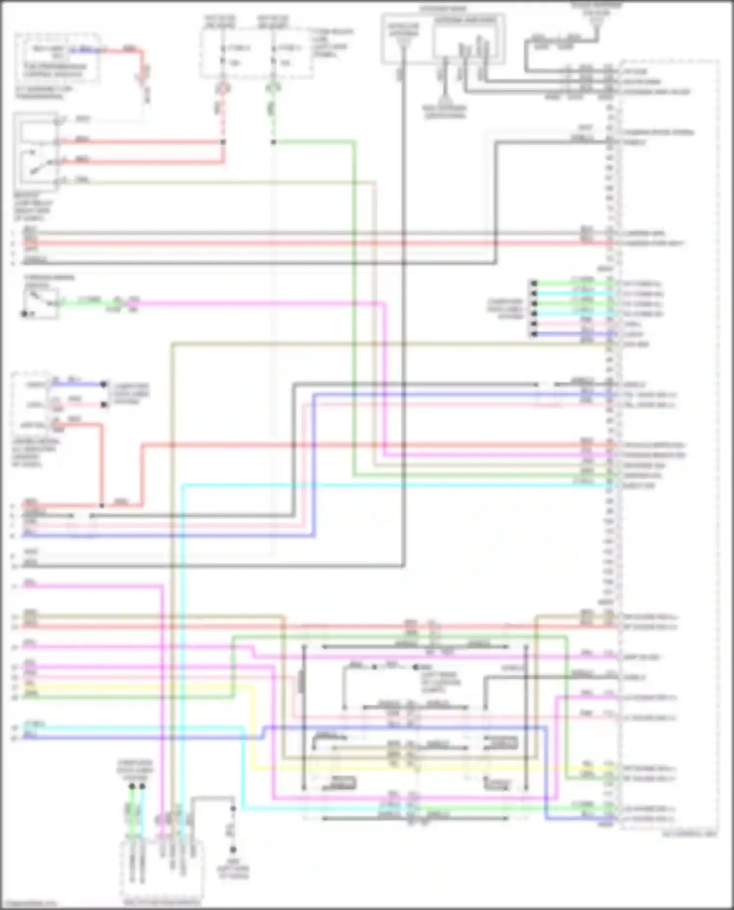 Wiring diagram fuse 4 for Infiniti FX50 II facelift (2011-2013) (10 of 15)