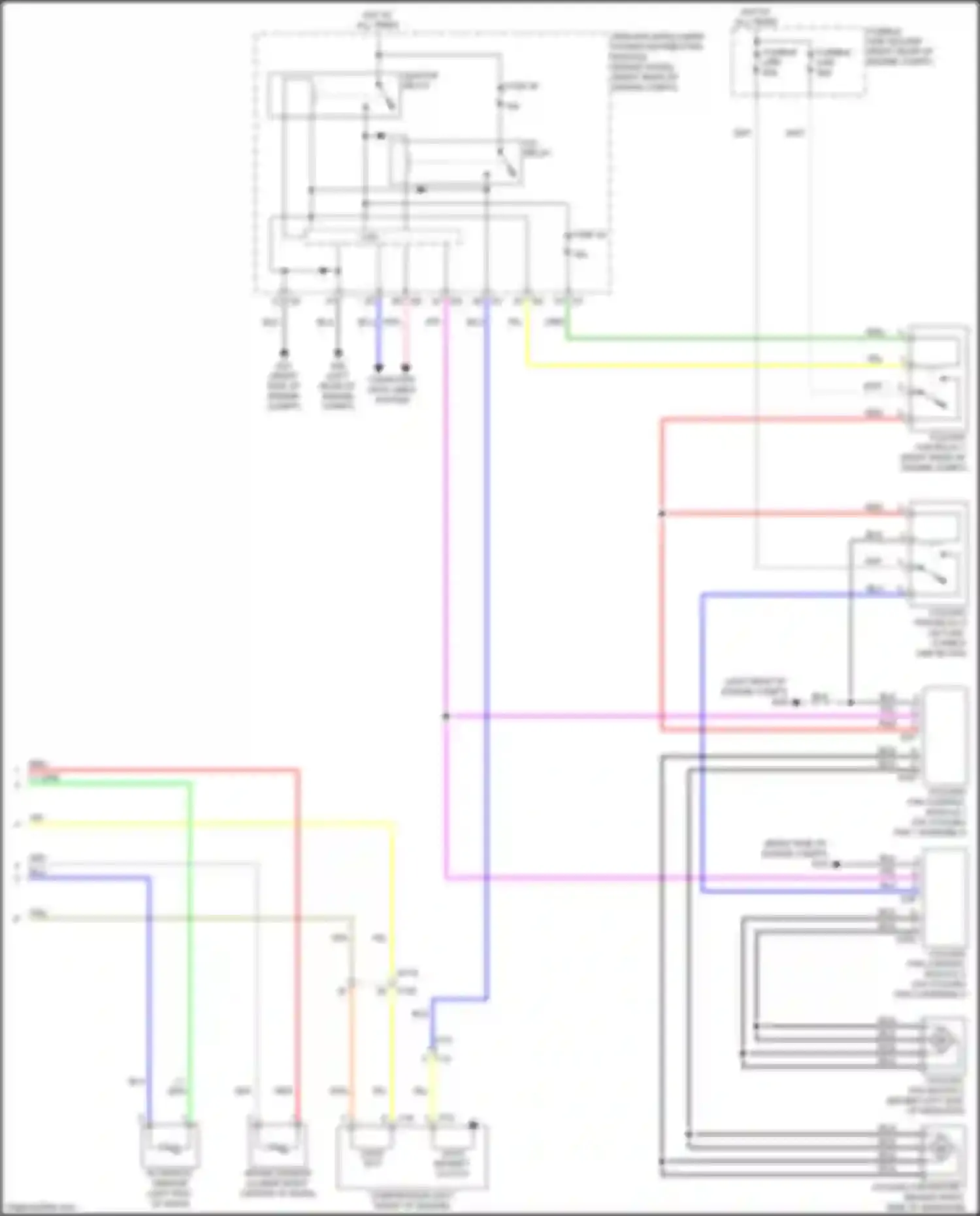 Wiring diagram fuse 42 for Infiniti FX50 II facelift (2011-2013) (1 of 3)