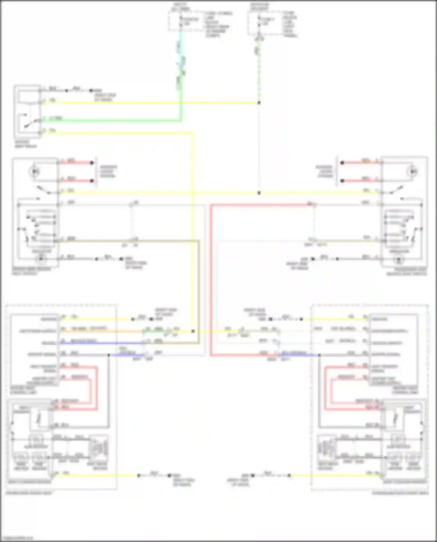 Wiring diagram heated signal for Infiniti FX50 II facelift (2011-2013) (1 of 1)