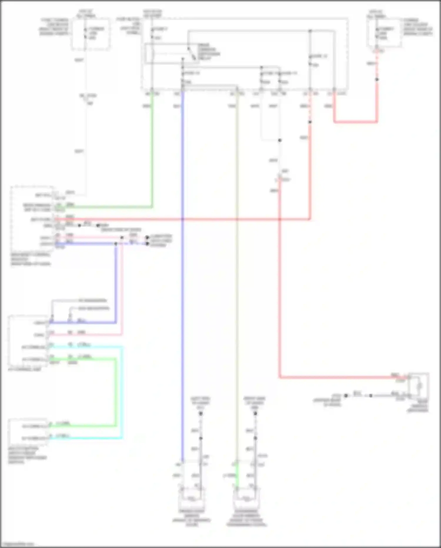 Wiring diagram hot in on or start for Infiniti FX50 II facelift (2011-2013) (4 of 39)
