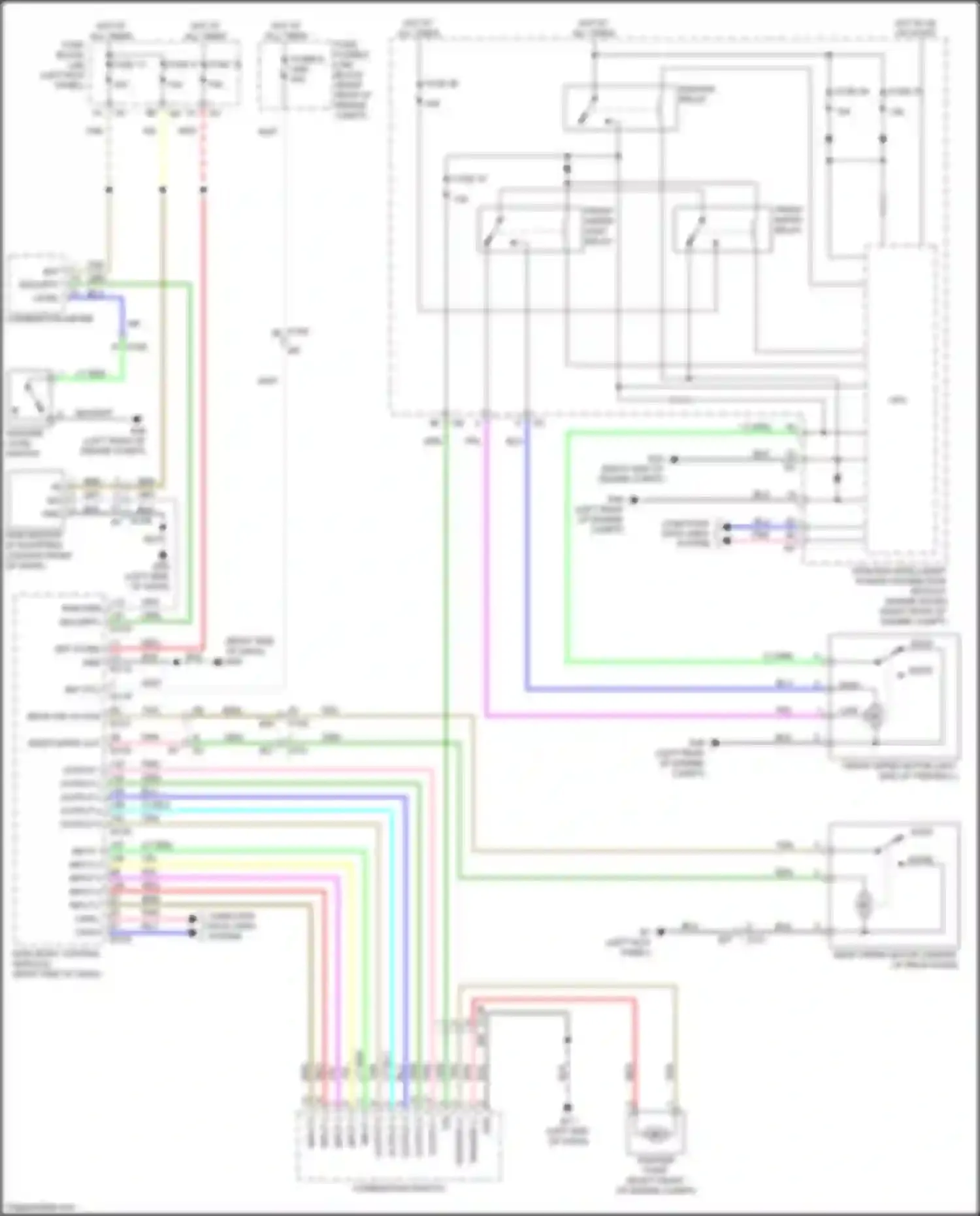 Wiring diagram input 4 for Infiniti FX50 II facelift (2011-2013) (5 of 5)
