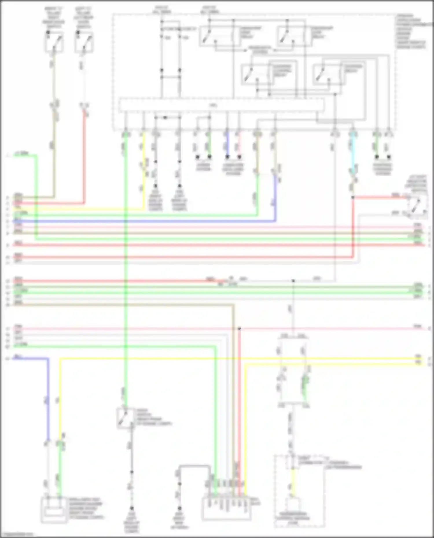 Wiring diagram joint connector for Infiniti FX50 II facelift (2011-2013) (1 of 7)