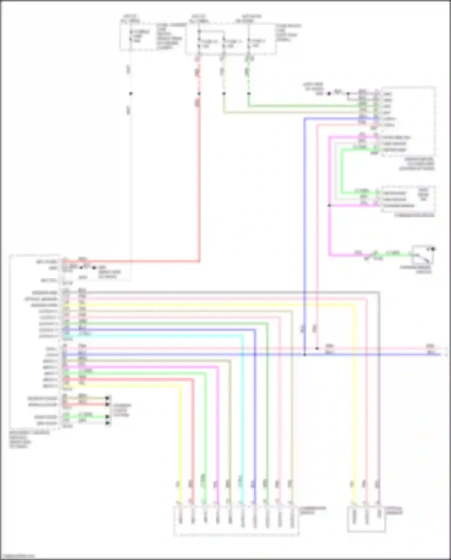 Wiring diagram optical sensor for Infiniti FX50 II facelift (2011-2013) (1 of 1)