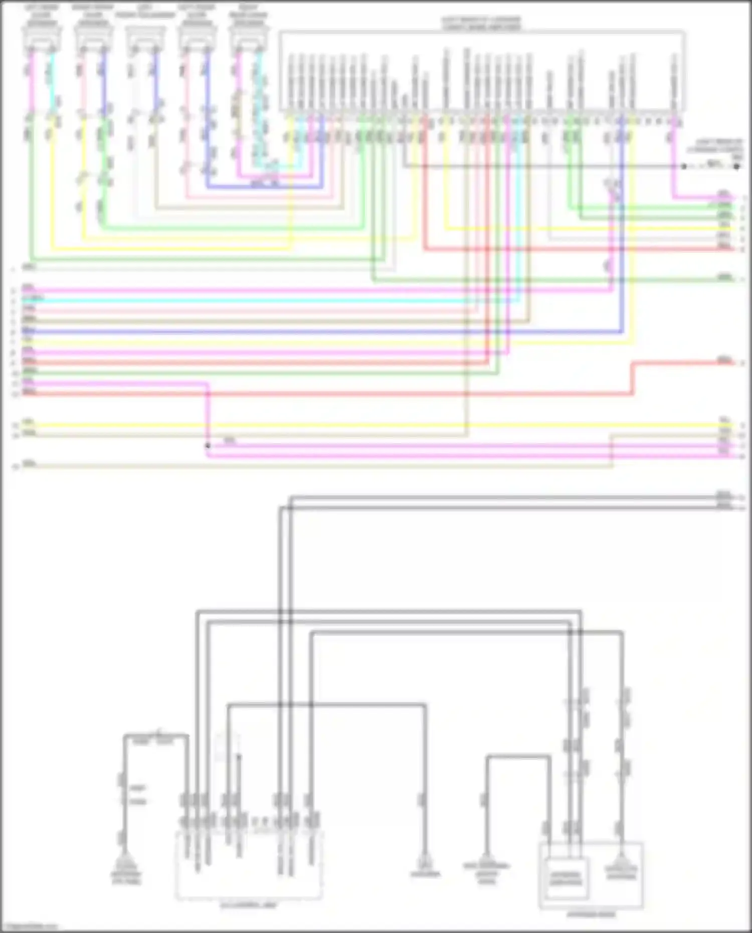 Wiring diagram ppl 2 3 4 5 6 7 8 9 10 11 12 for Infiniti FX50 II facelift (2011-2013) (2 of 4)