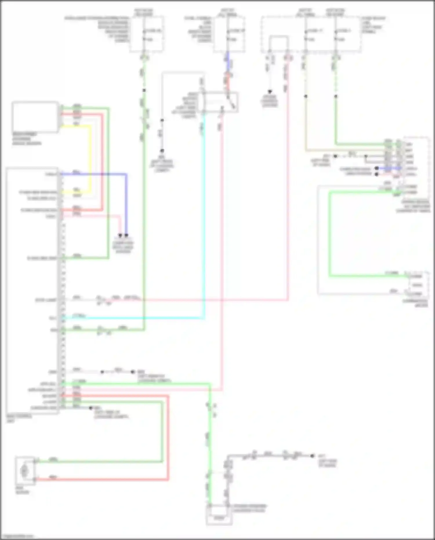 Wiring diagram ras motor relay for Infiniti FX50 II facelift (2011-2013) (1 of 1)