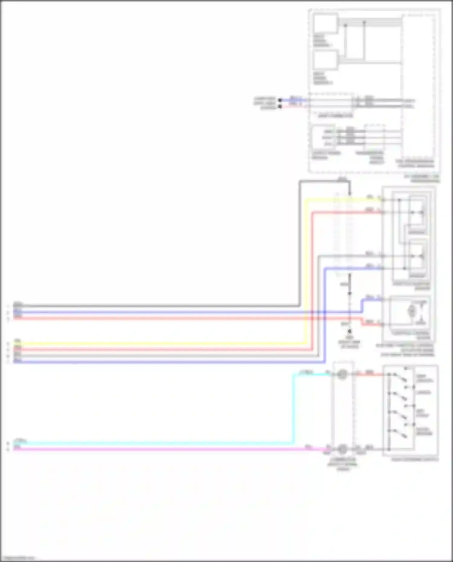 Wiring diagram throttle control motor for Infiniti FX50 II facelift (2011-2013) (2 of 4)