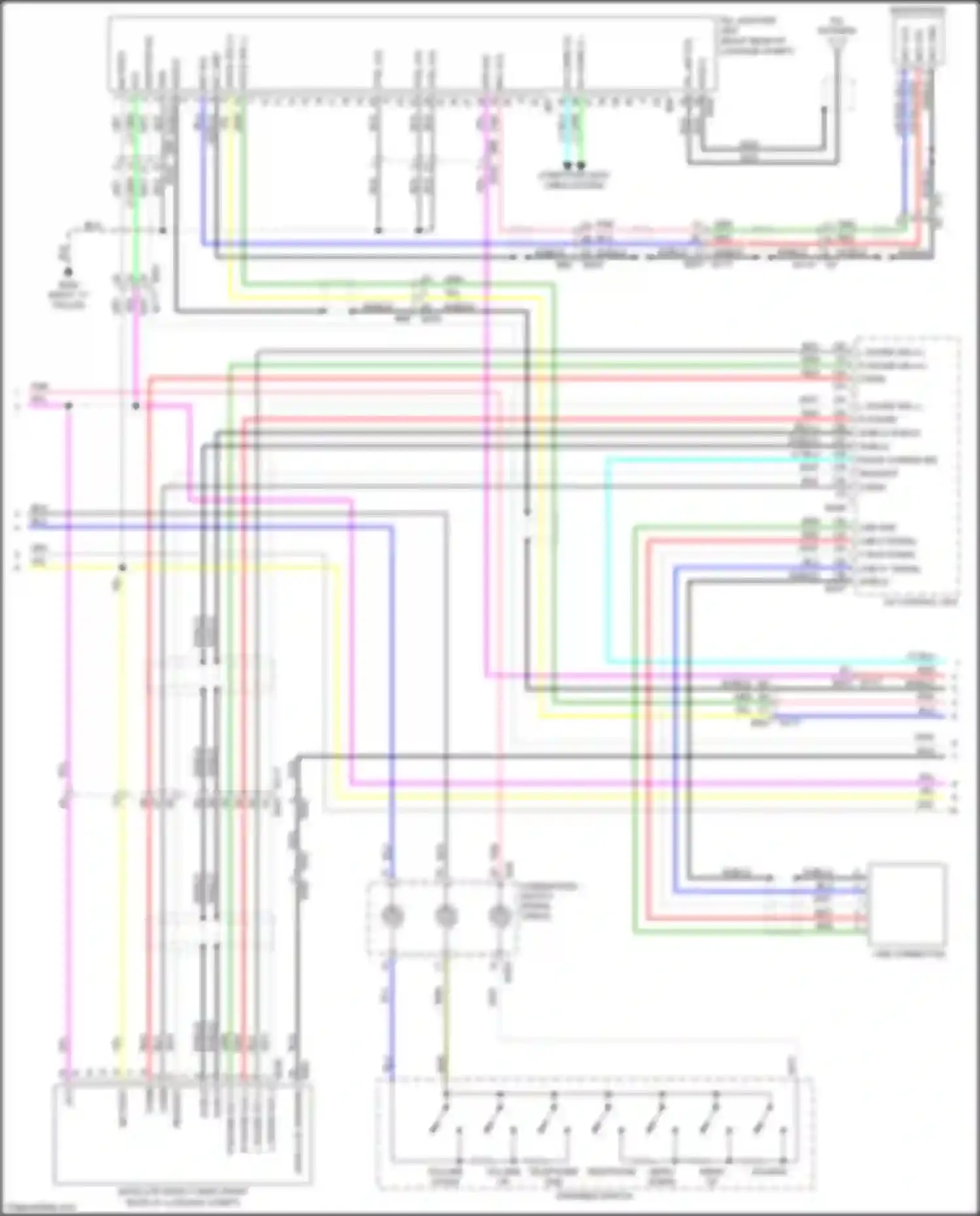 Wiring diagram usb d+ signal shield shield for Infiniti FX50 II facelift (2011-2013) (1 of 1)