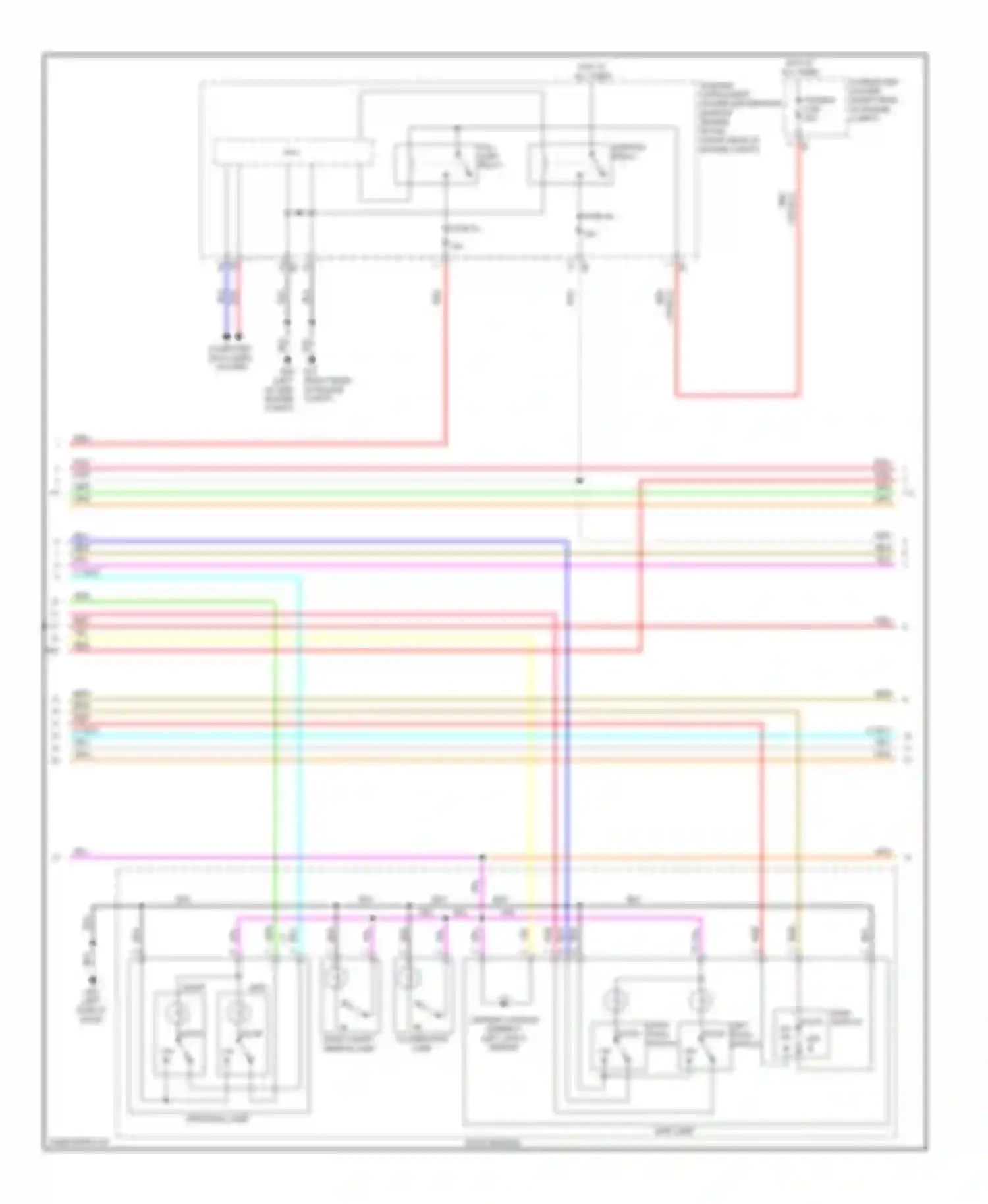 FX50 Infiniti II (2008-2012): Courtesy lamps circuit (2 of 3)