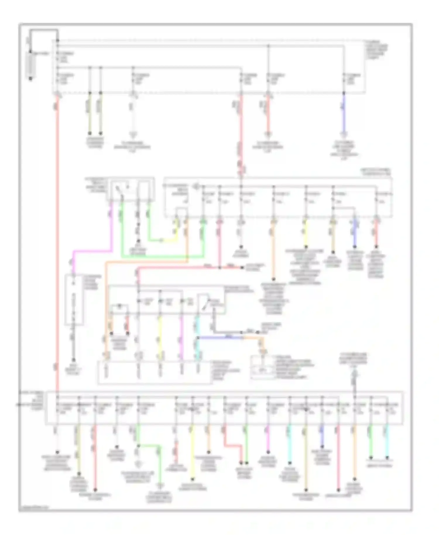 FX50 Infiniti II (2008-2012): Power distribution circuit (1 of 3)
