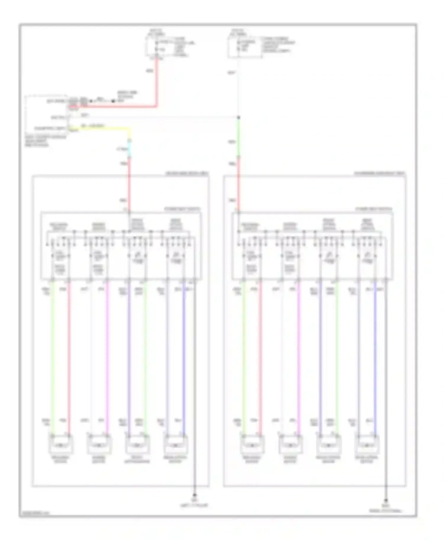 FX50 Infiniti II (2008-2012): Power seats circuit