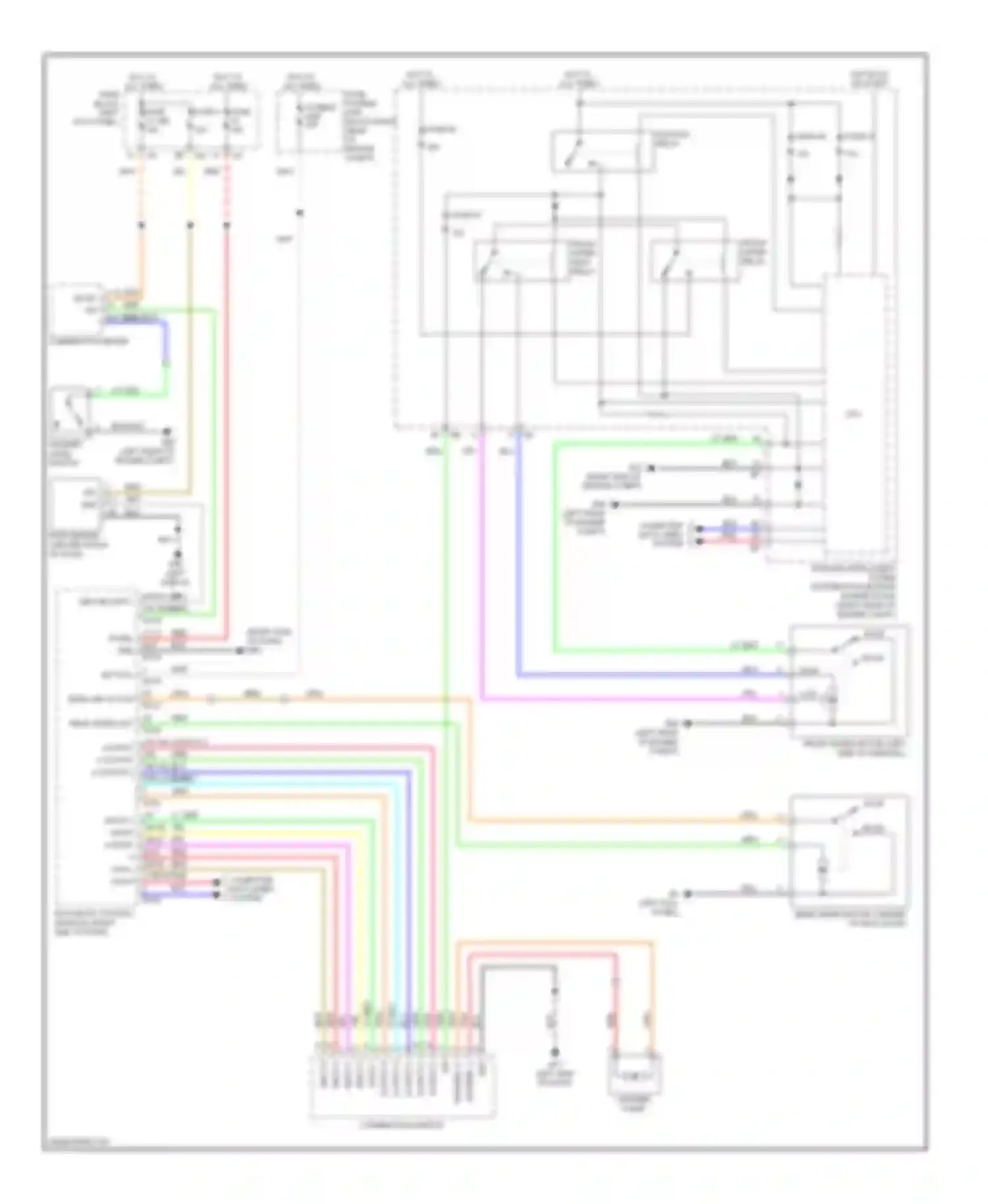 FX50 Infiniti II (2008-2012): Wiper/washer circuit